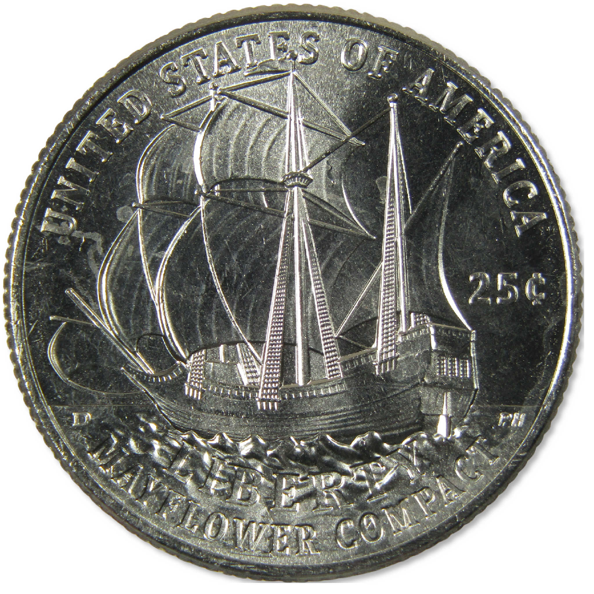 2026 P Mayflower Compact Semiquincentennial Clad Quarter Uncirculated