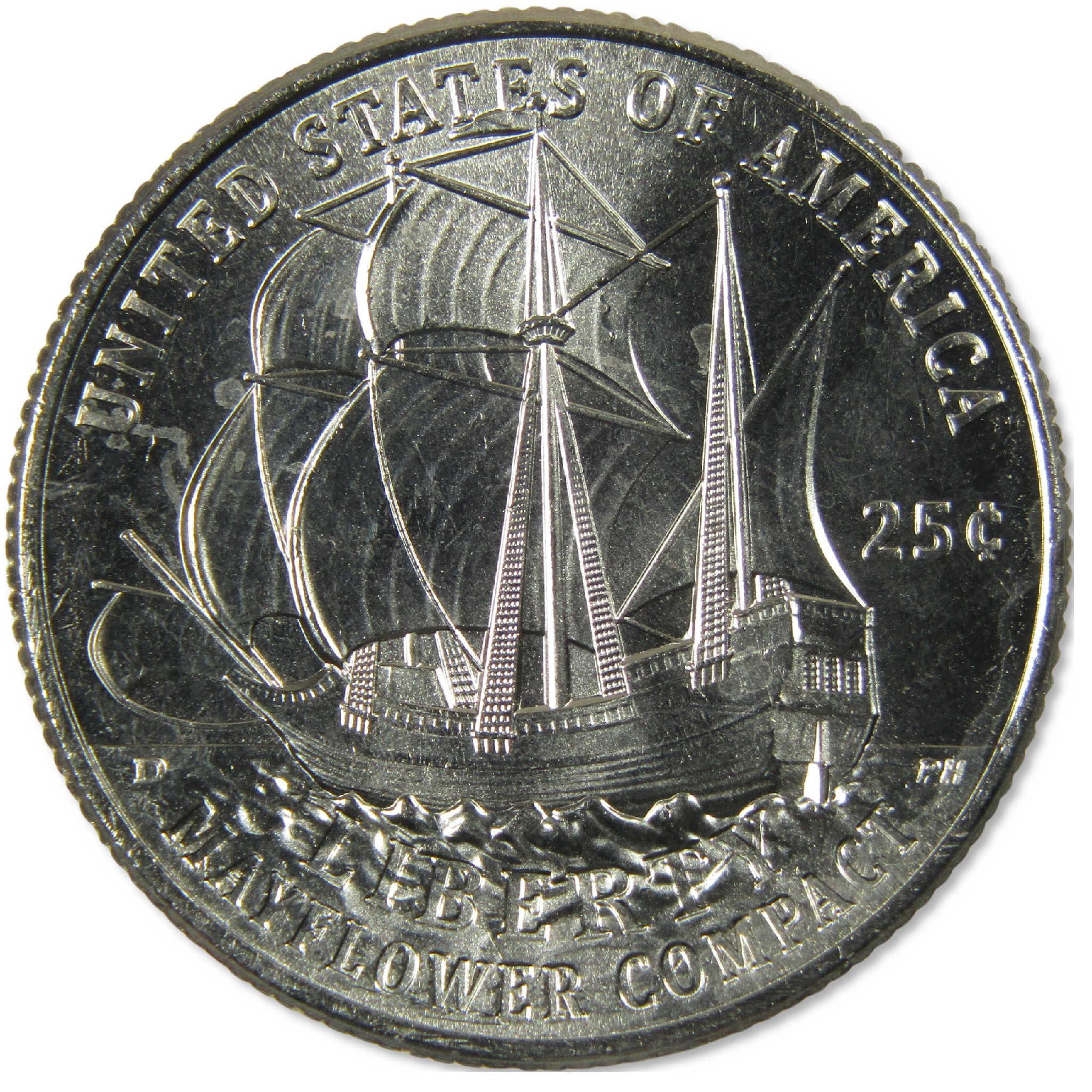 2026 P Mayflower Compact Semiquincentennial Clad Quarter Uncirculated