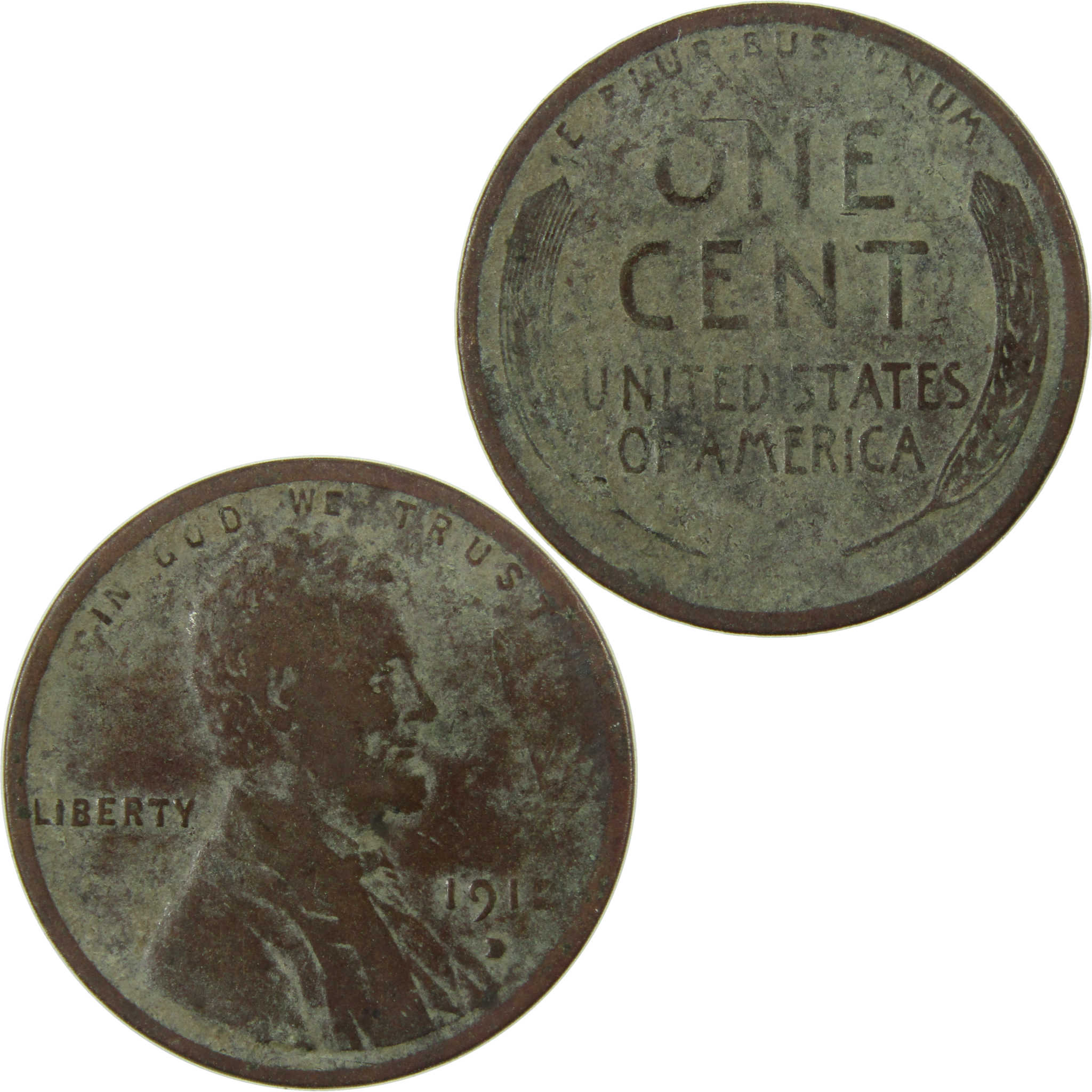 1912 D Lincoln Wheat Cent G Good Details Penny 1c Coin SKU:I26867