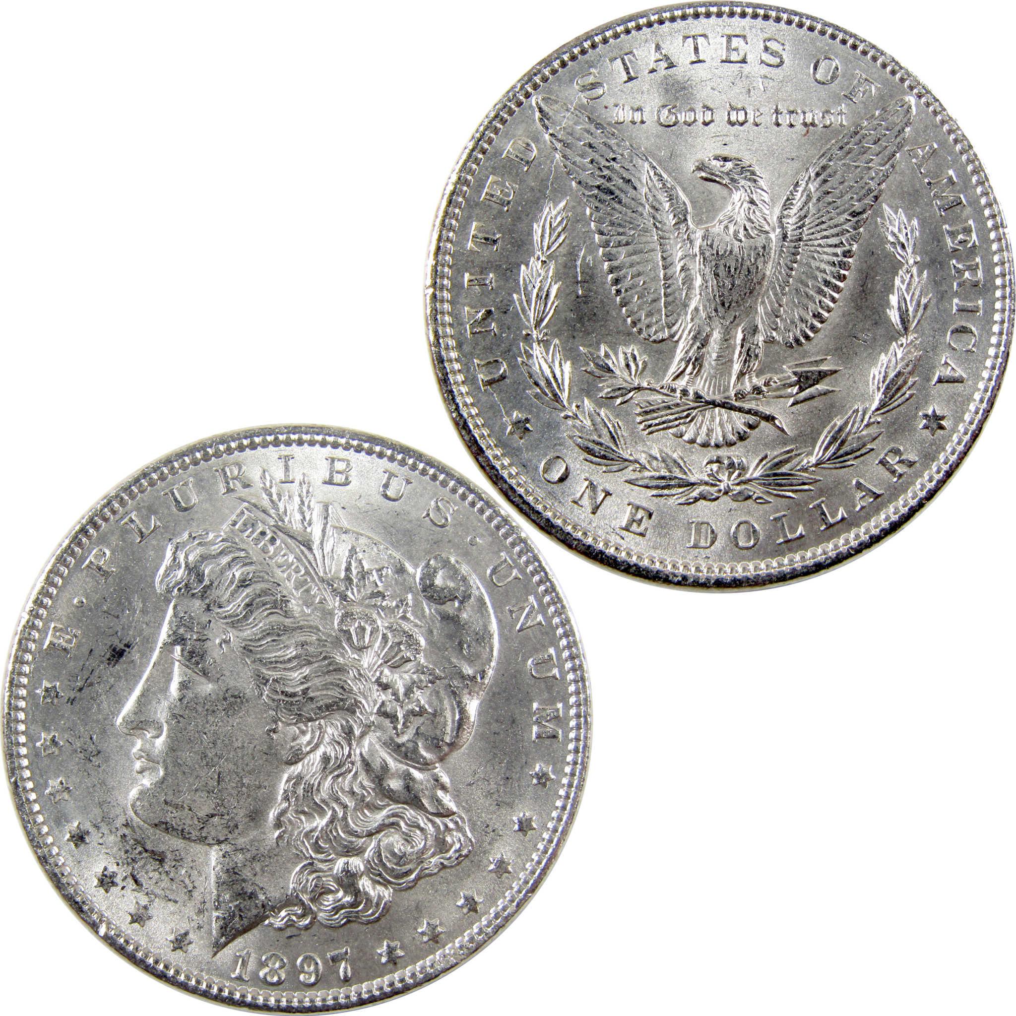 1897 VAM-6A Pitted Reverse Morgan Dollar Uncirculated SKU:I17906 - Morgan coin - Morgan silver dollar - Morgan silver dollar for sale - Profile Coins & Collectibles