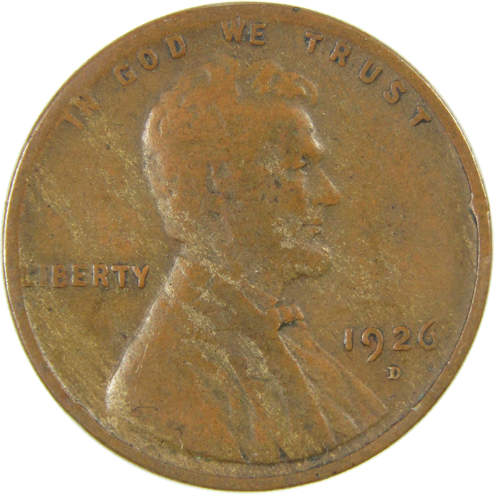 1926 D Lincoln Wheat Cent VG Very Good Penny 1c Coin SKU:I27191