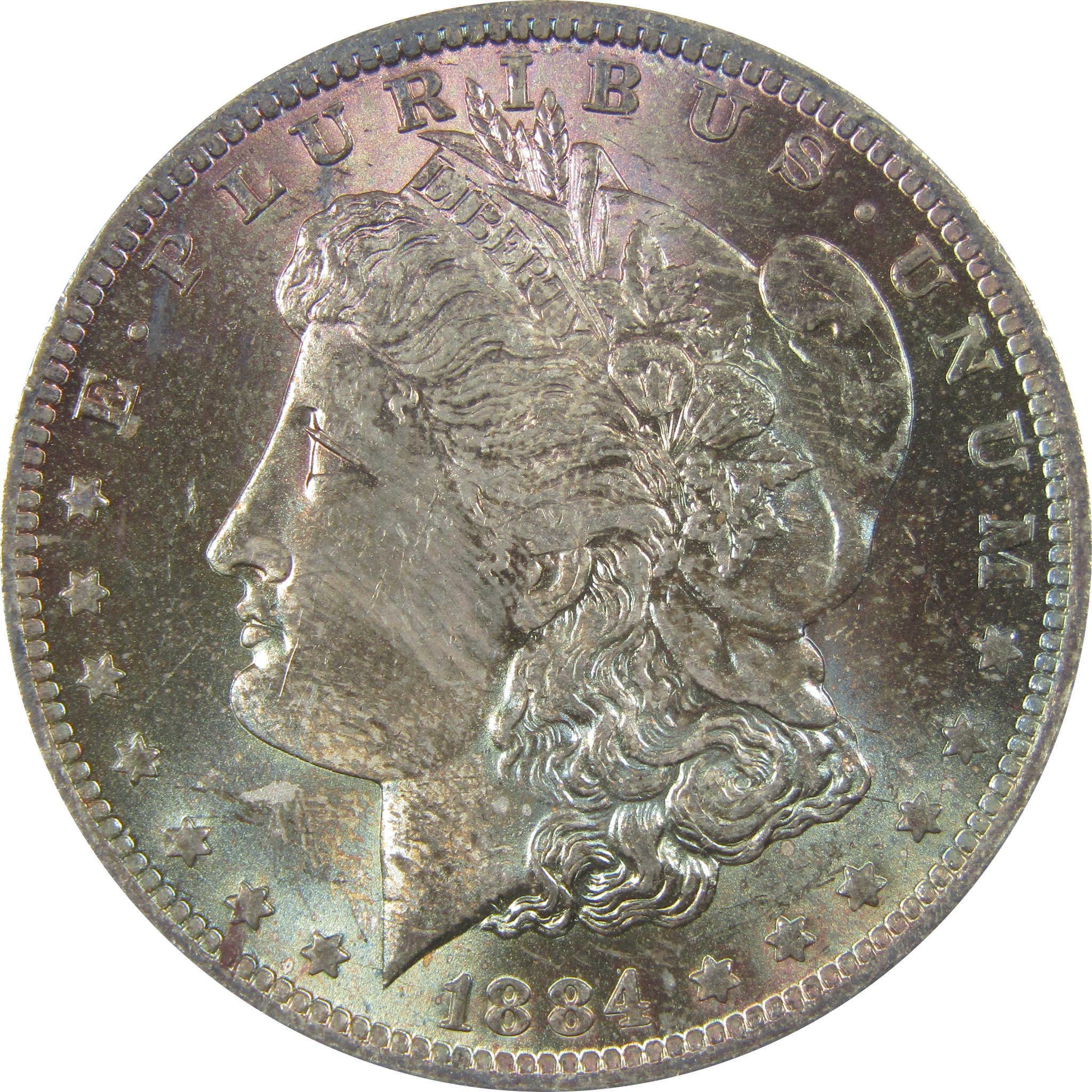 1884 O Morgan Silver Dollar BU Choice Uncirculated Toned SKU:I24040