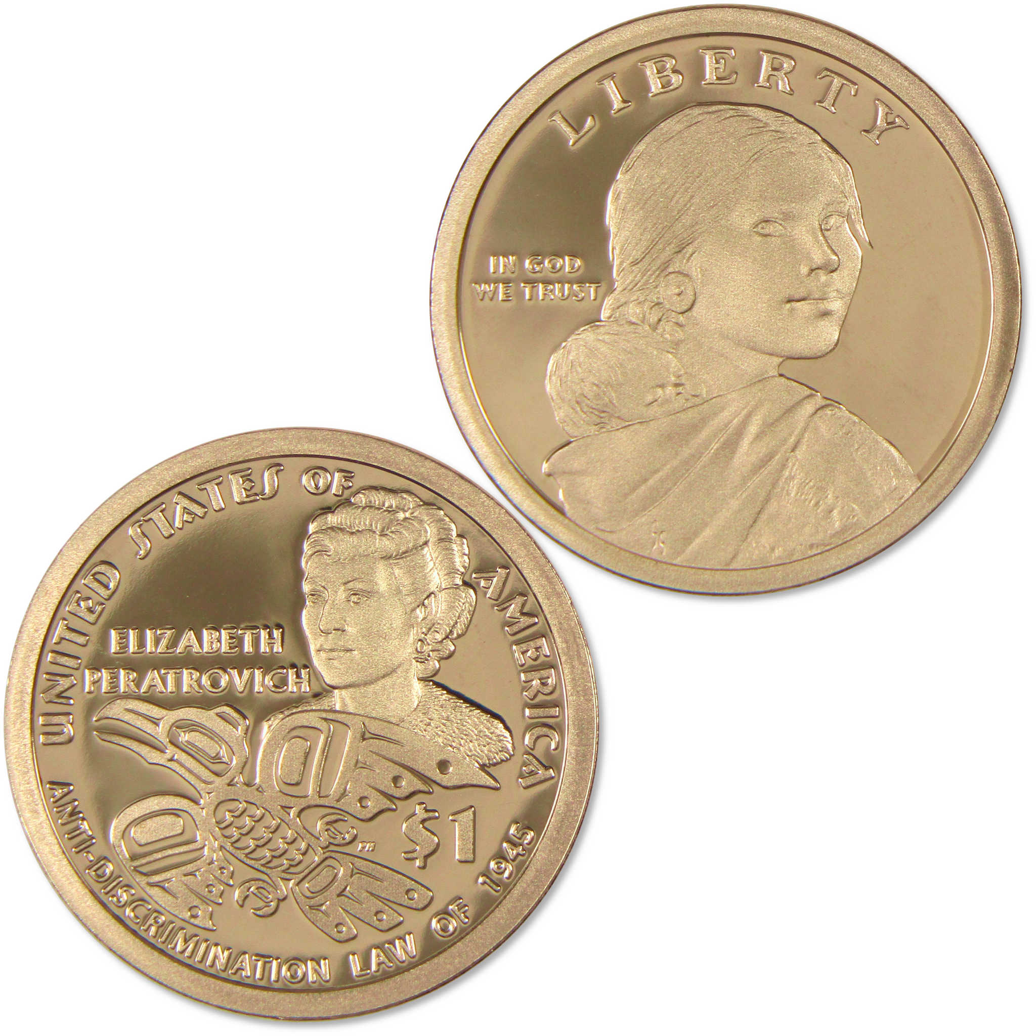 2020 S Elizabeth Peratrovich Native American Dollar Choice Proof $1