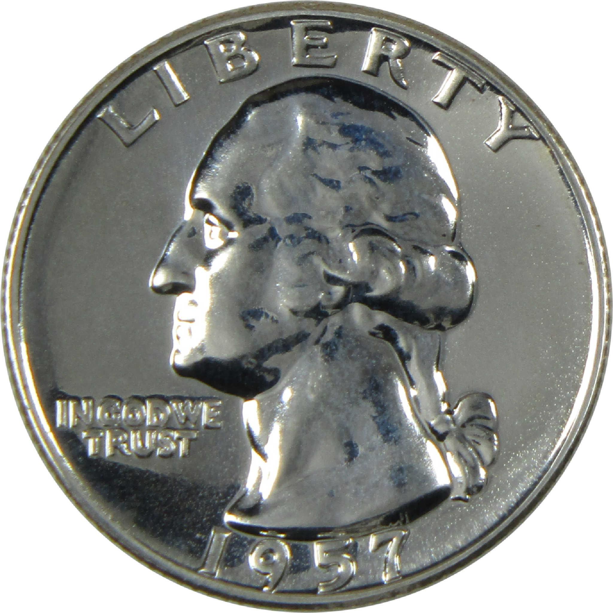 1957 Washington Silver Quarter Proof 25c Coin Collectible