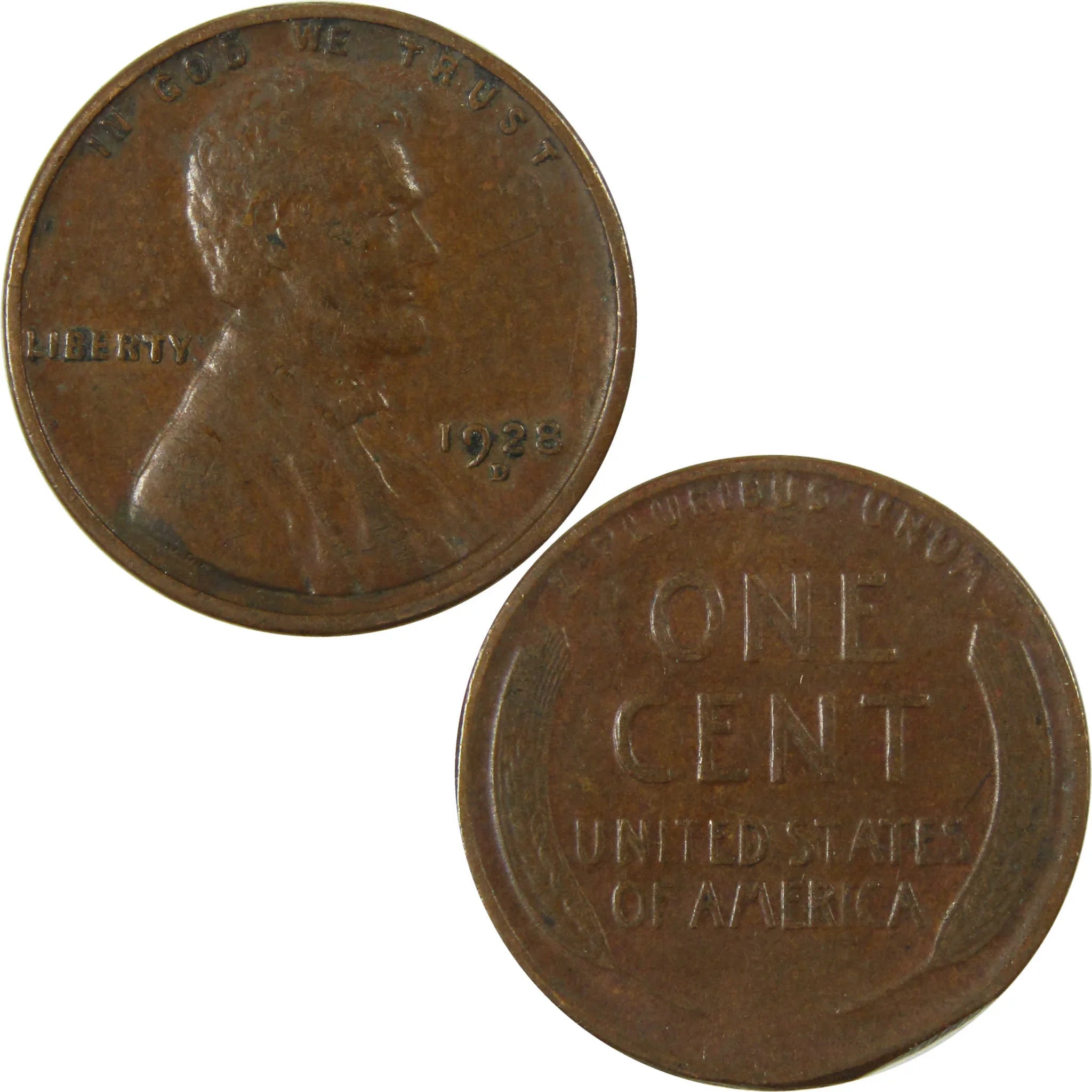 1928 D Lincoln Wheat Cent VF Very Fine Penny 1c Coin SKU:I27601