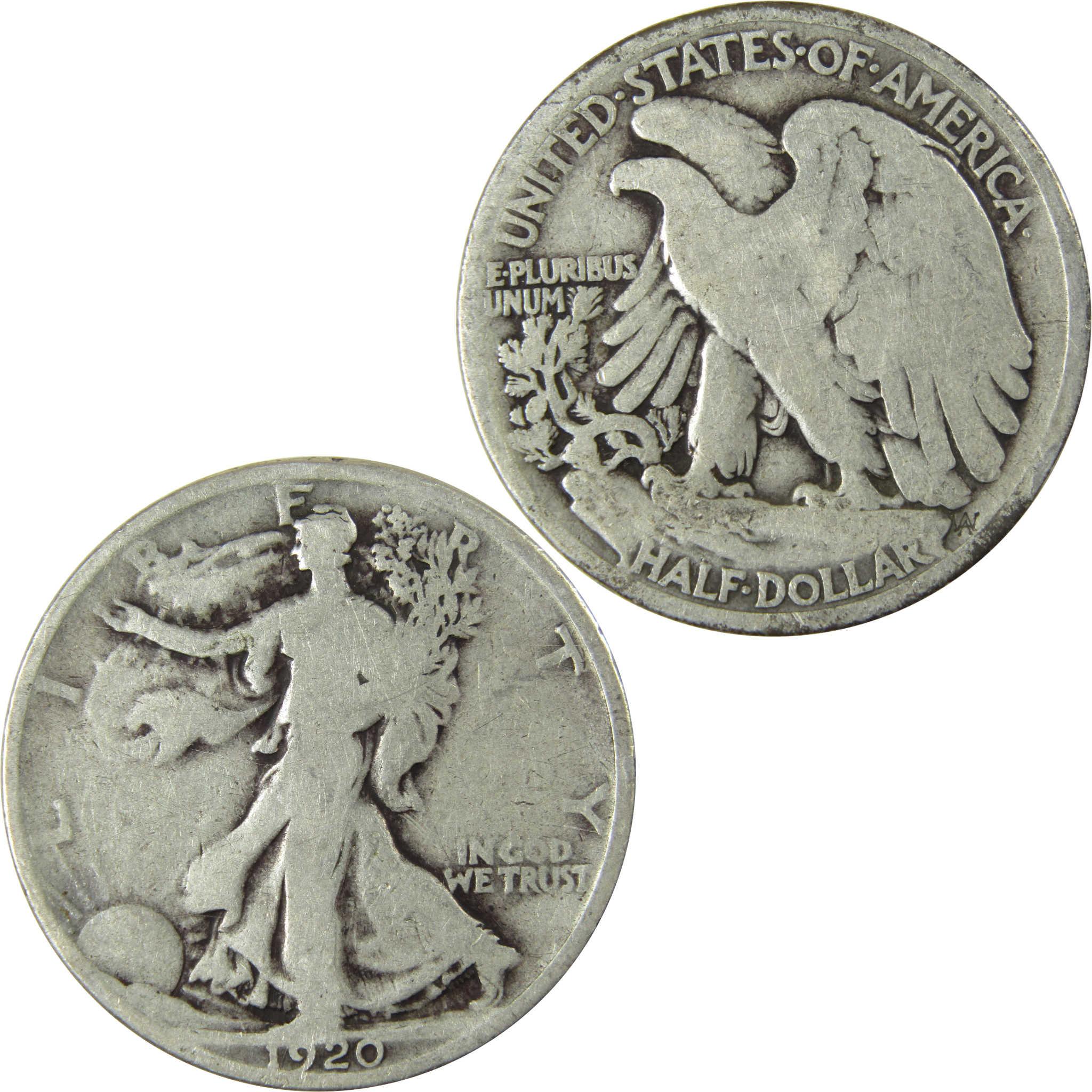 1920 Liberty Walking Silver Half Dollar VG Very Good SKU:CP516