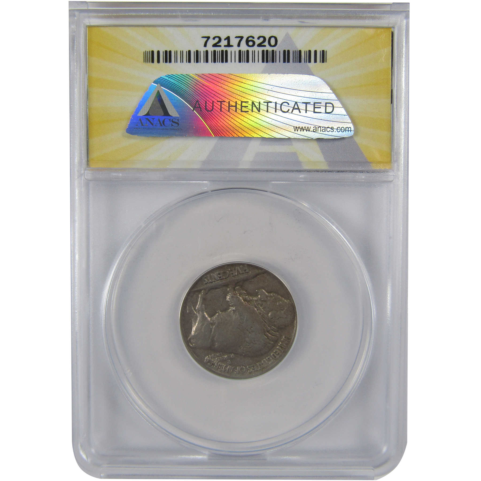 1920 D Indian Head Buffalo Nickel EF 45 ANACS 5c Coin SKU:I23437