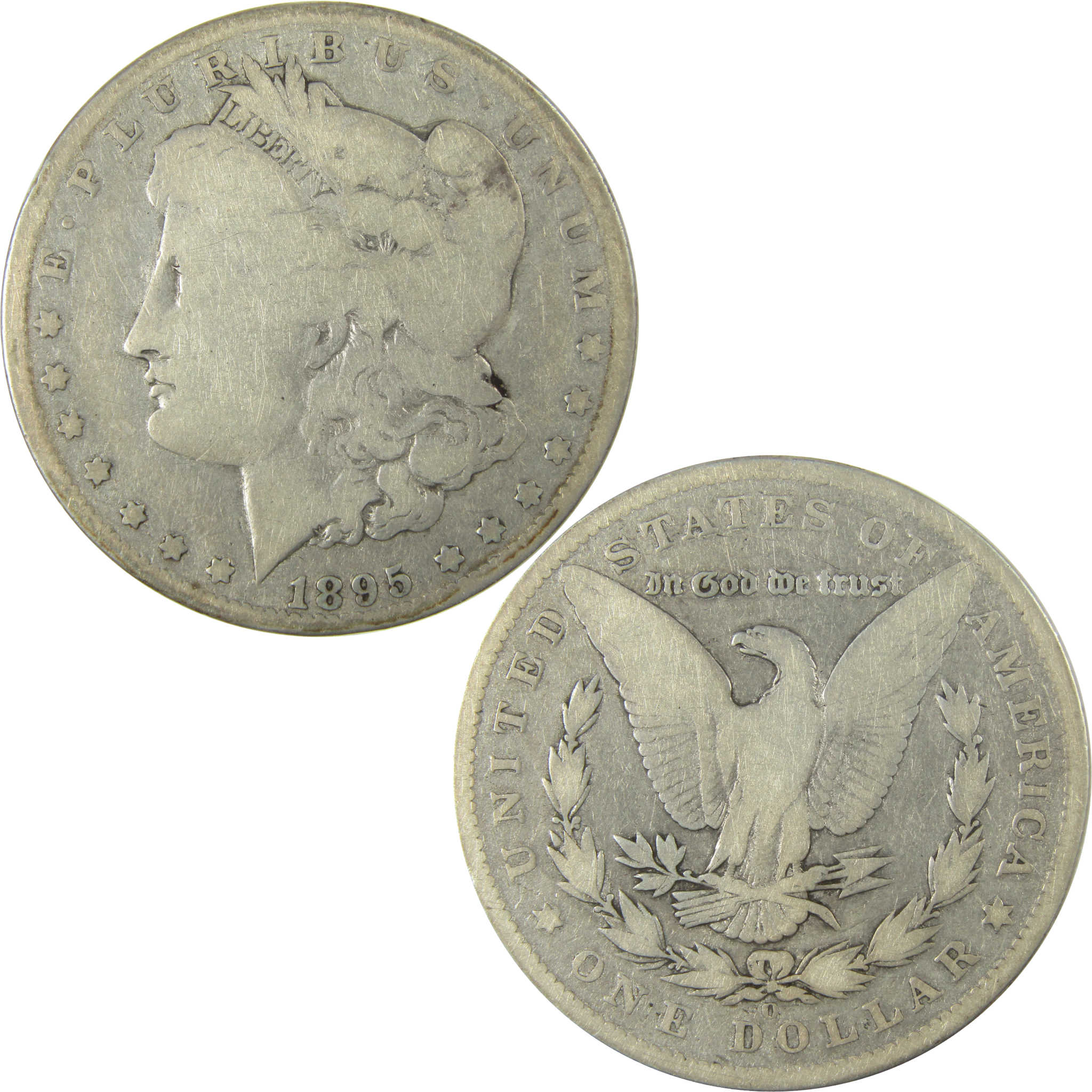 1895 O Morgan Silver Dollar VG Very Good Details $1 Coin SKU:I28089