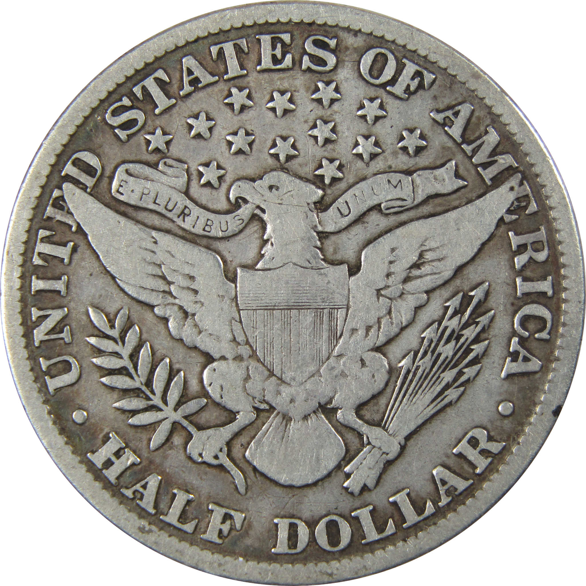 1897 Barber Half Dollar F Fine Silver 50c Coin Collectible SKU:I23480