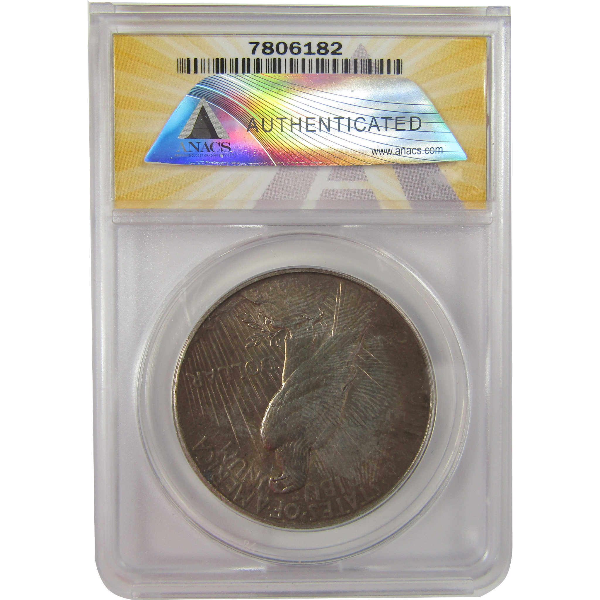 1935 Peace Dollar AU 58 ANACS Silver $1 Coin SKU:I20912