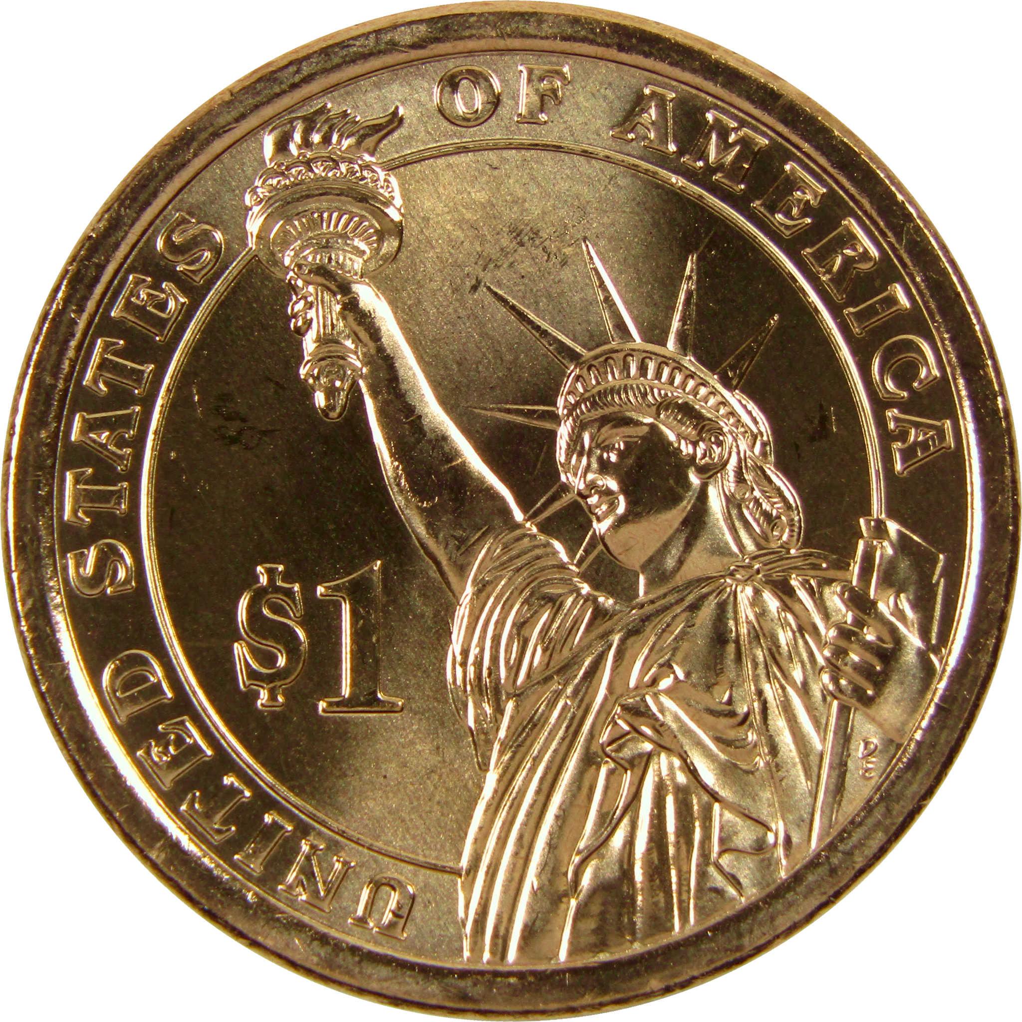 2010 D Franklin Pierce Presidential Dollar BU Uncirculated $1 Coin