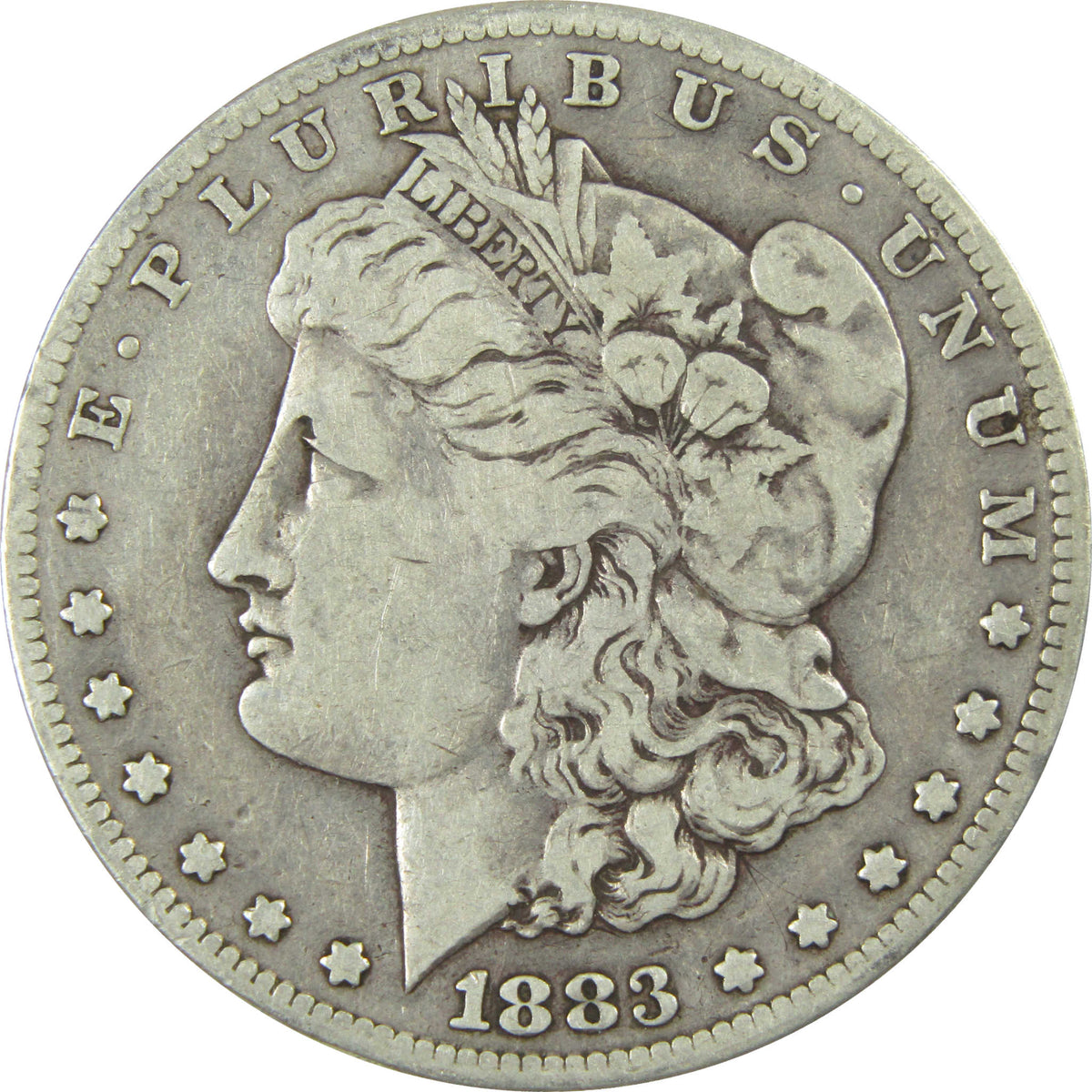 1883 S Morgan Silver Dollar F Fine $1 Coin Collectible SKU:I28613