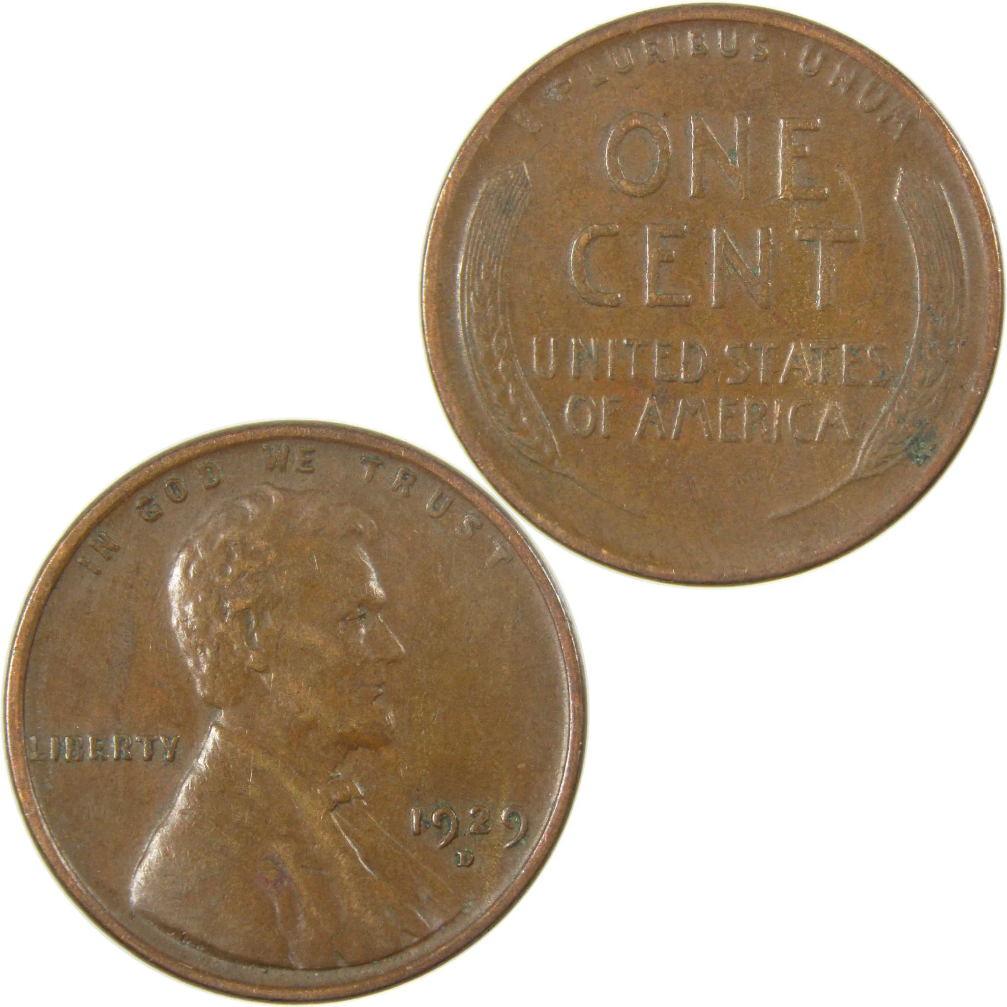 1929 D Lincoln Wheat Cent VF Very Fine Penny 1c Coin SKU:I27276