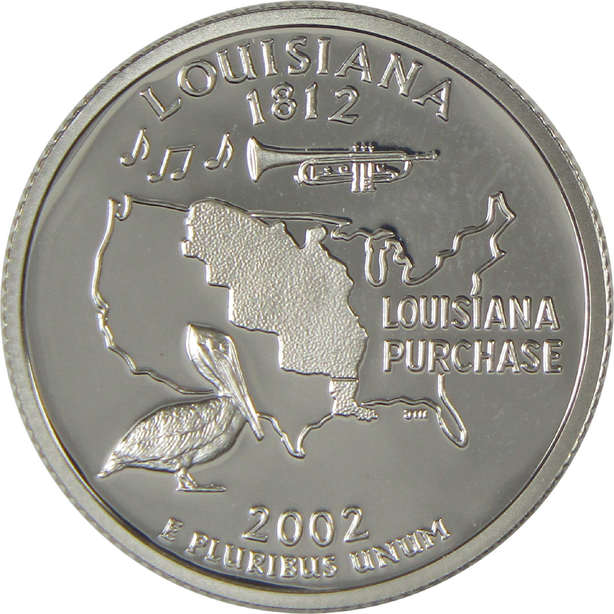 2002 S Louisiana State Quarter Choice Proof Silver 25c Coin