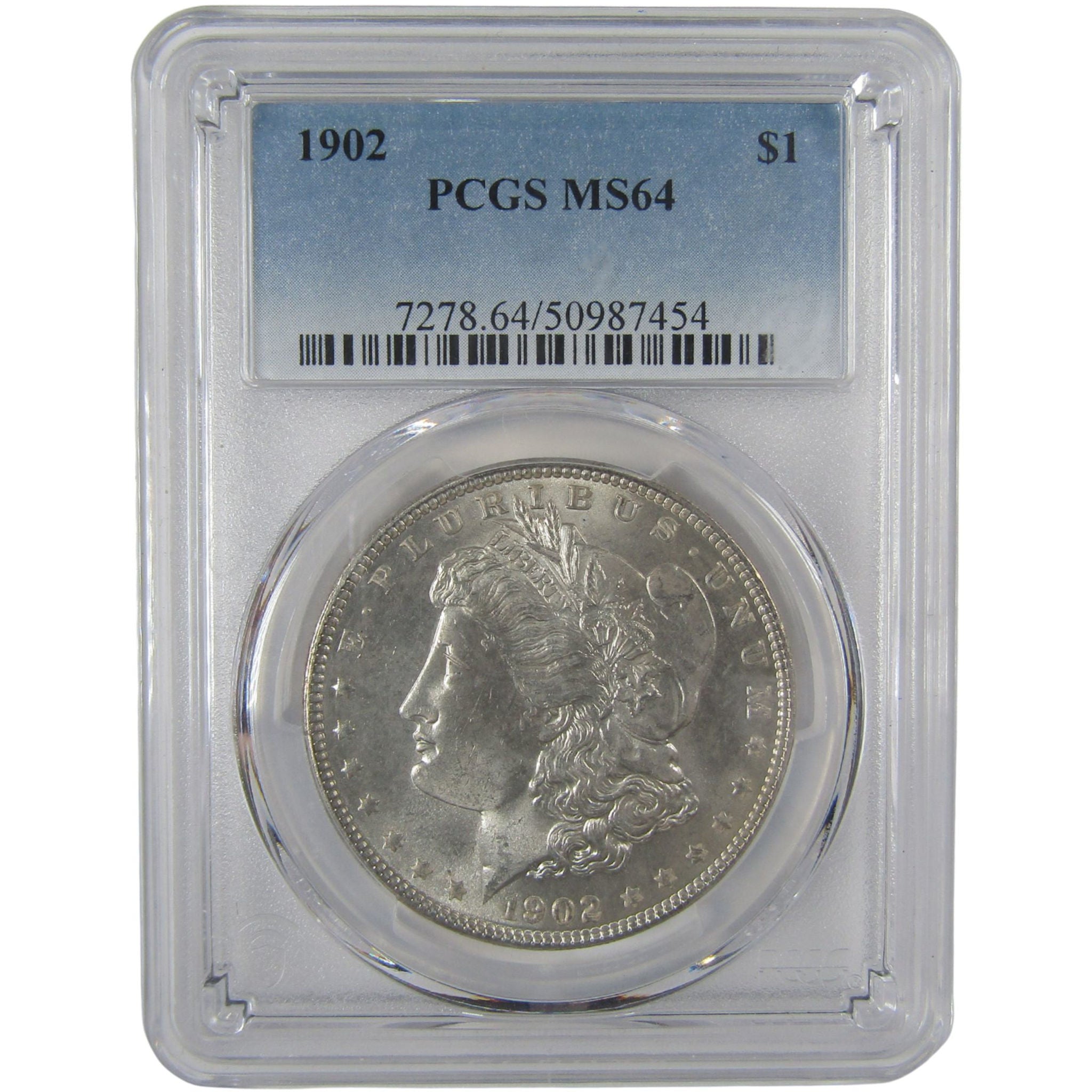 1902 Morgan Dollar MS 64 PCGS Silver Uncirculated $1 Coin SKU:I23270