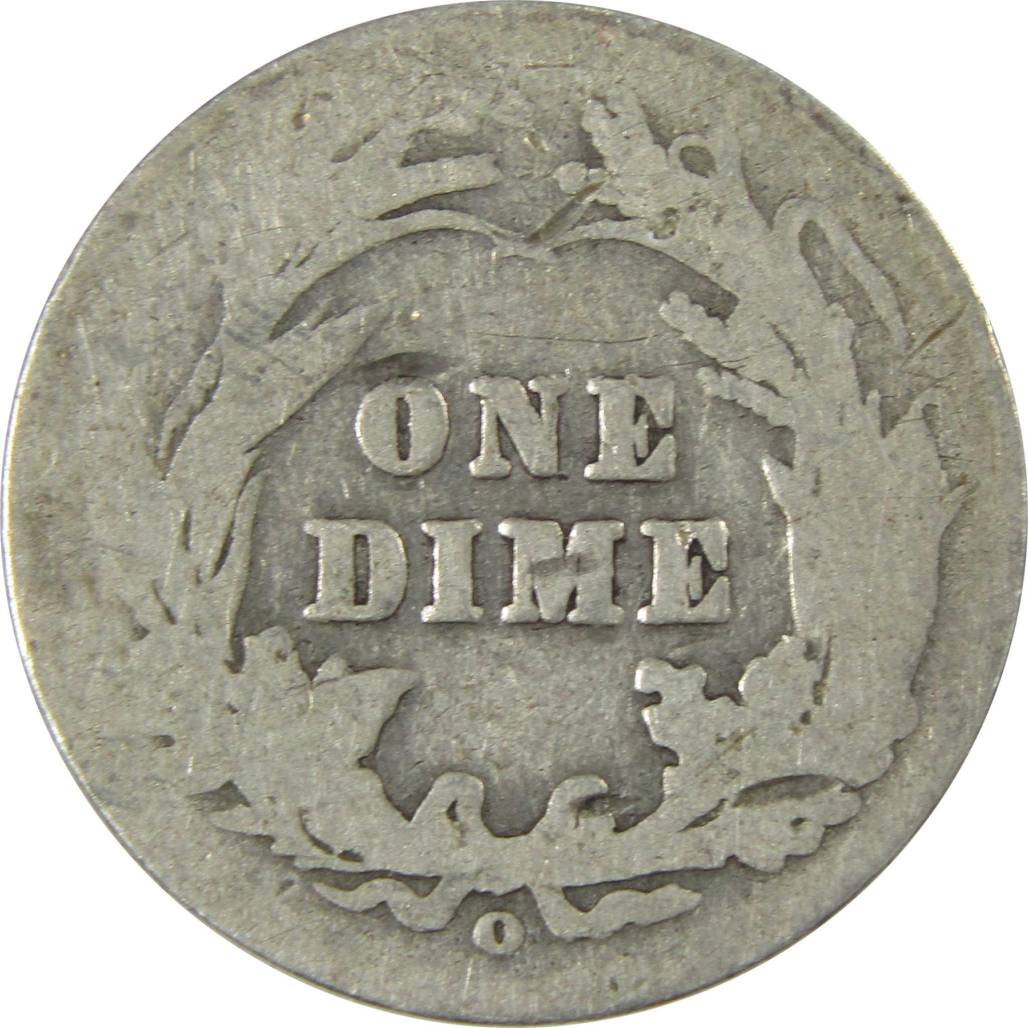 1905 O Micro O Barber Silver Dime AG About Good Details SKU:I26620