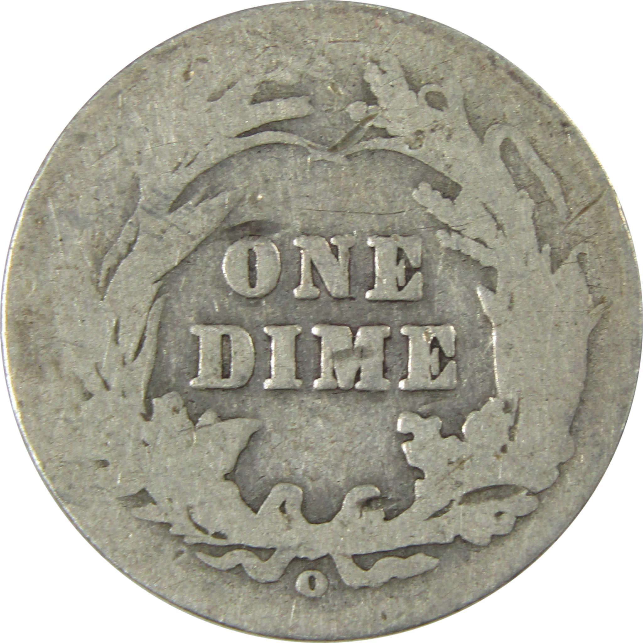 1905 O Micro O Barber Silver Dime AG About Good Details SKU:I26620