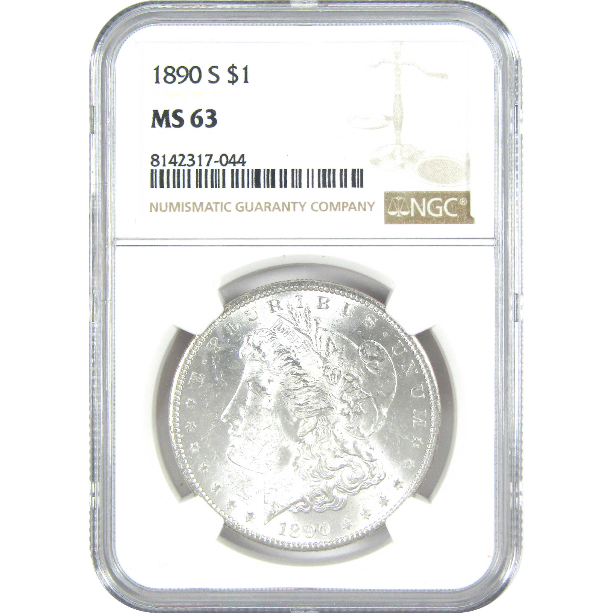 1890 S Morgan Dollar MS 63 NGC Silver $1 Uncirculated Coin SKU:I16438 - Morgan coin - Morgan silver dollar - Morgan silver dollar for sale - Profile Coins & Collectibles