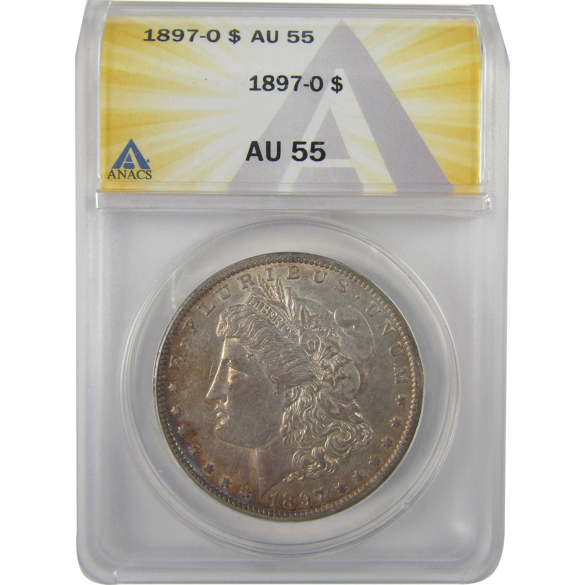 1897 O Morgan Dollar AU 55 ANACS Silver $1 Coin SKU:I19265 - Morgan coin - Morgan silver dollar - Morgan silver dollar for sale - Profile Coins & Collectibles