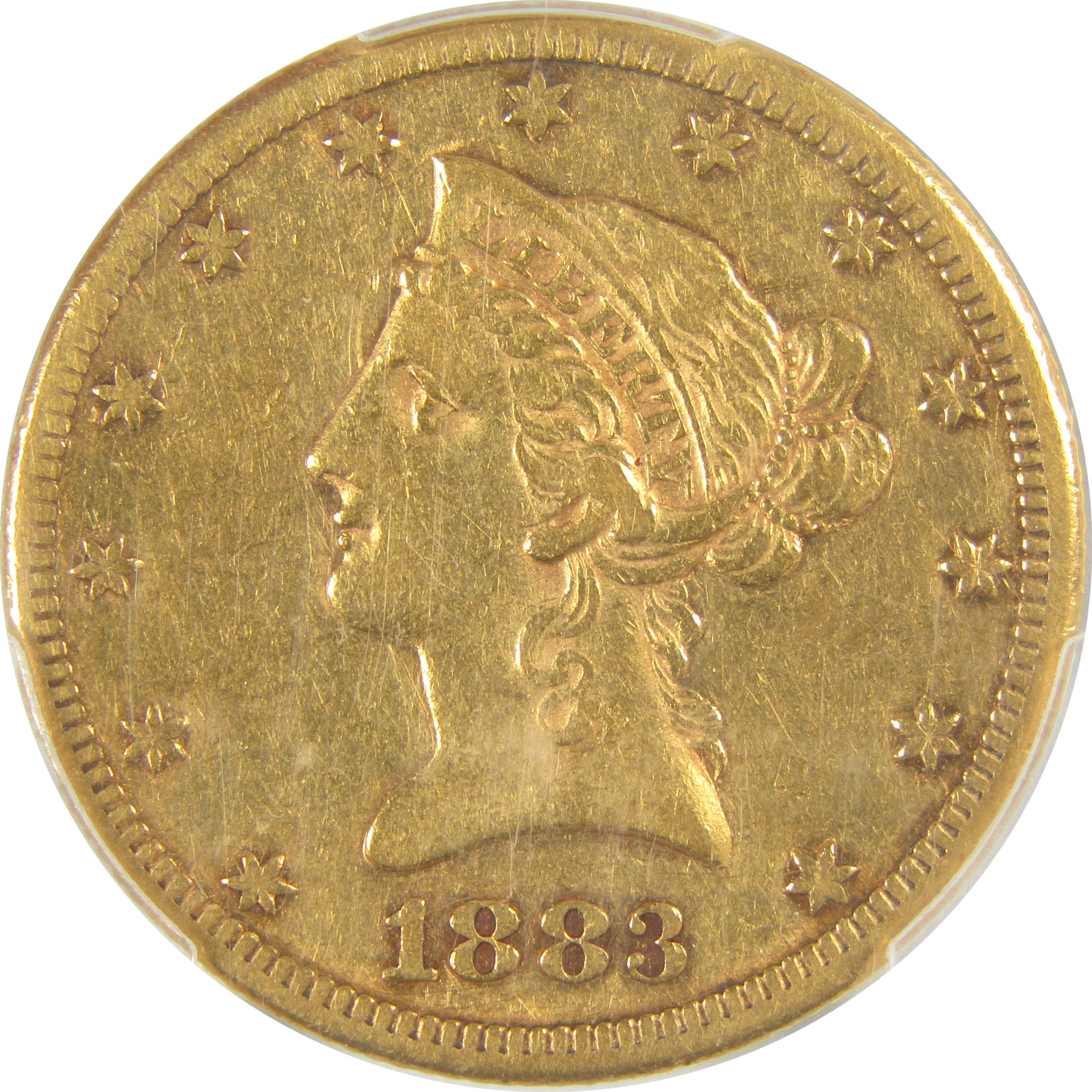 1883 CC Liberty Head Eagle VF 35 PCGS Gold $10 Coin SKU:CPC8870