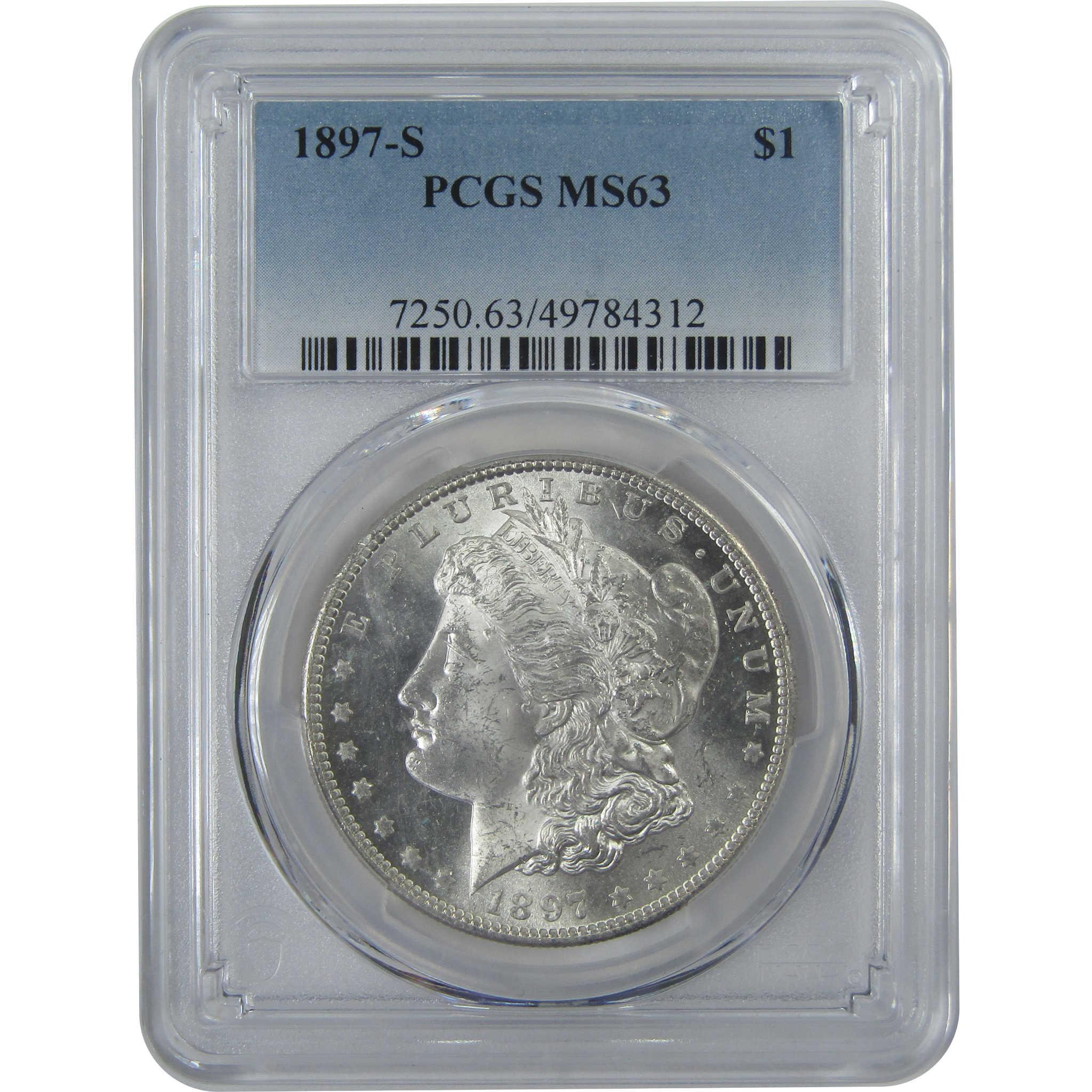 1897 S Morgan Dollar MS 63 PCGS Silver $1 Uncirculated Coin SKU:I15817 - Morgan coin - Morgan silver dollar - Morgan silver dollar for sale - Profile Coins & Collectibles