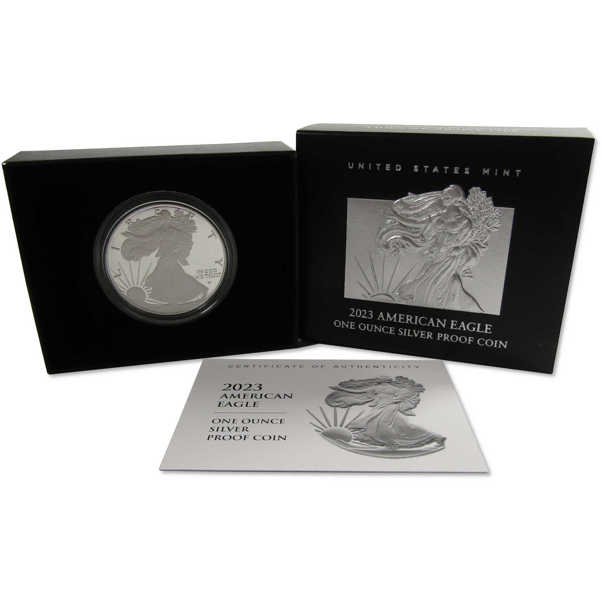 2023 American Eagle Dollar 1 oz .999 Silver Proof OGP COA SKU:OPC113