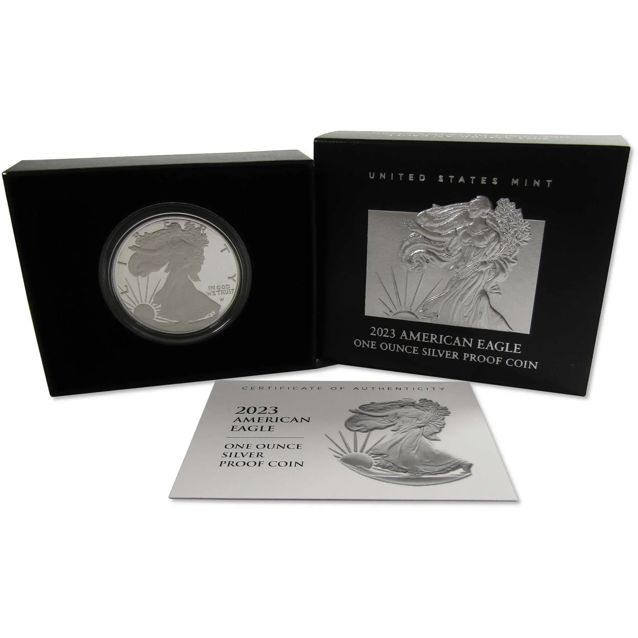 2023 American Eagle Dollar 1 oz .999 Silver Proof OGP COA SKU:OPC113