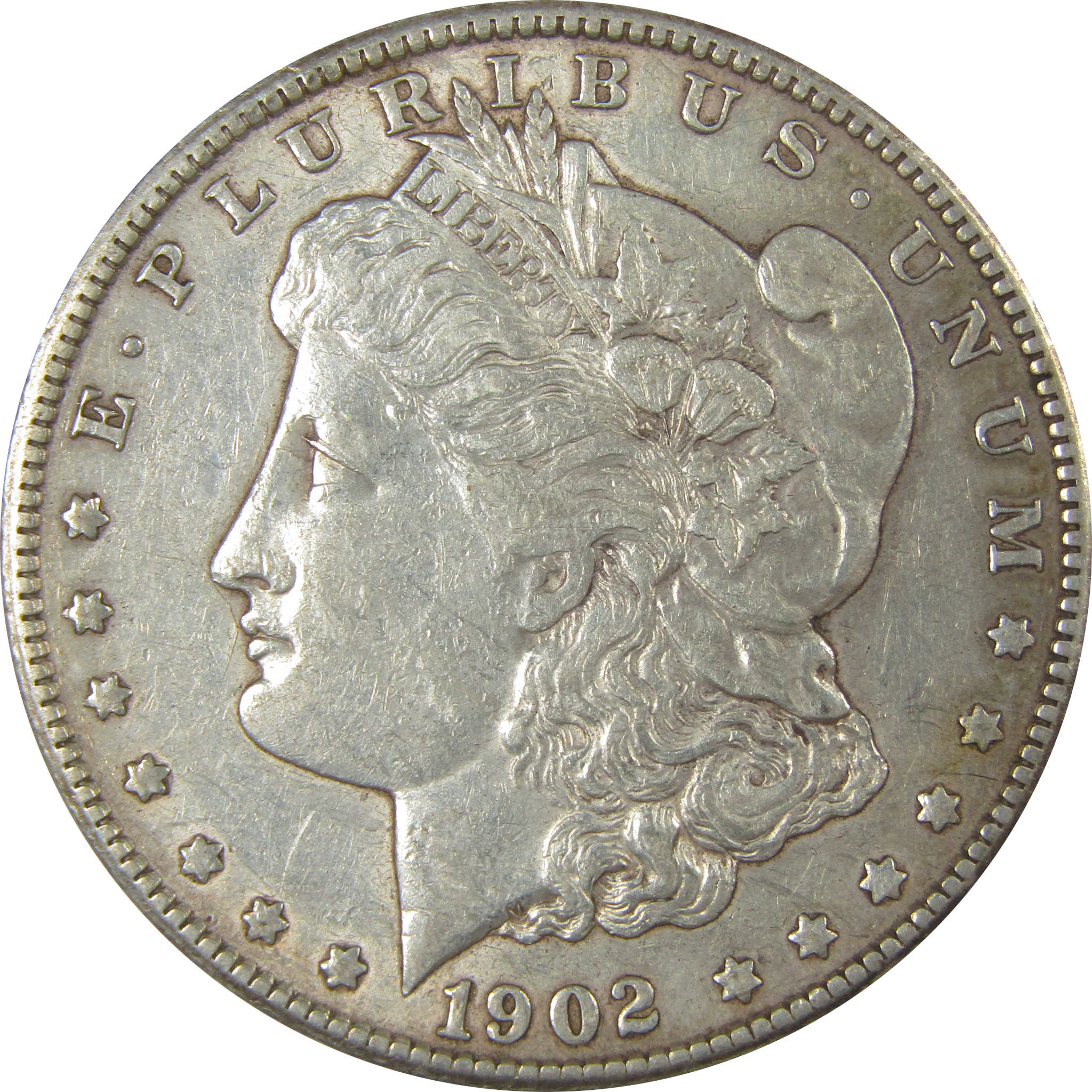 1902 S Morgan Dollar XF EF Extremely Fine Silver $1 Coin SKU:CPC1015 - Morgan coin - Morgan silver dollar - Morgan silver dollar for sale - Profile Coins & Collectibles