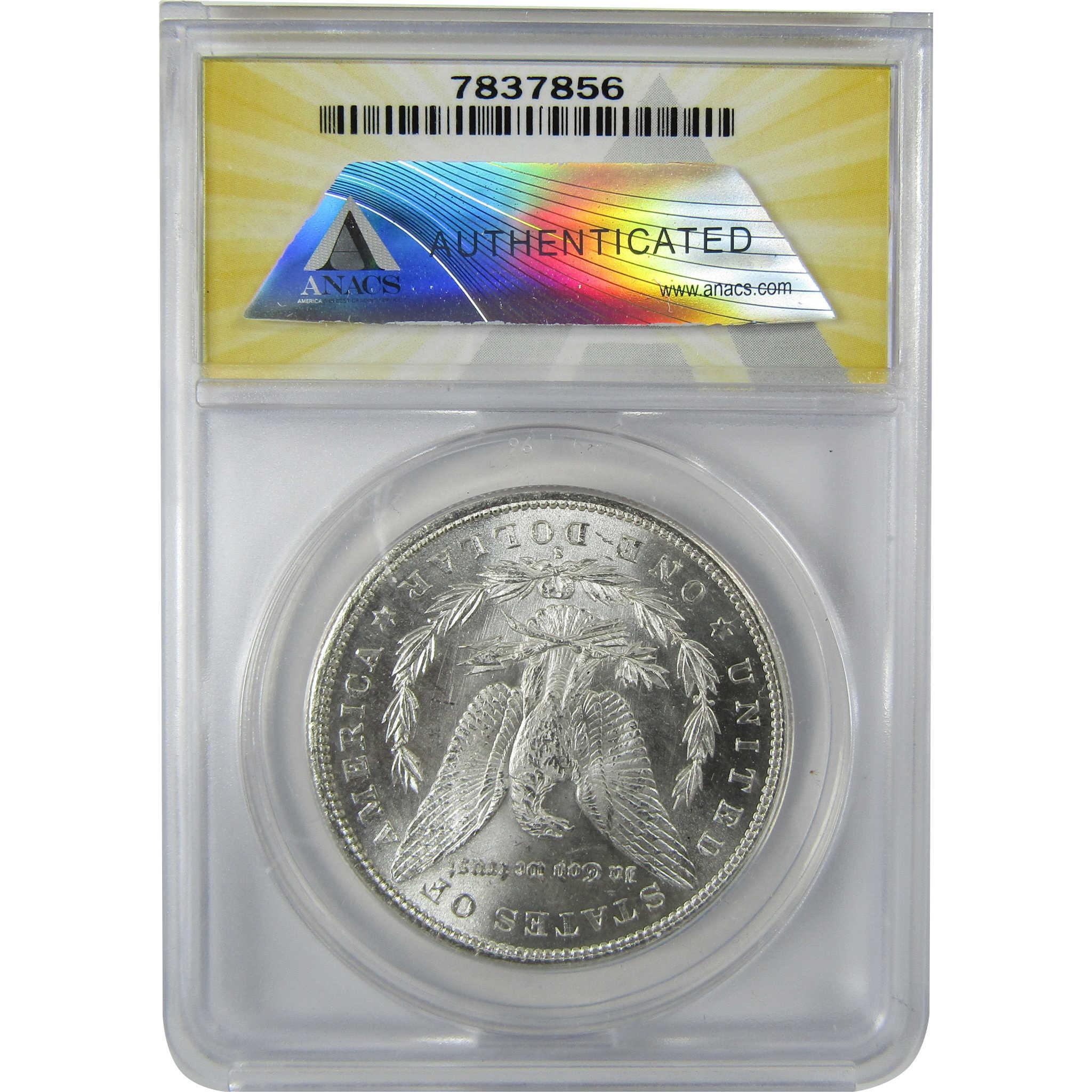 1879 S Rev 79 Morgan Silver Dollar MS 63 ANACS Uncirculated SKU:CP614 - Morgan coin - Morgan silver dollar - Morgan silver dollar for sale - Profile Coins & Collectibles