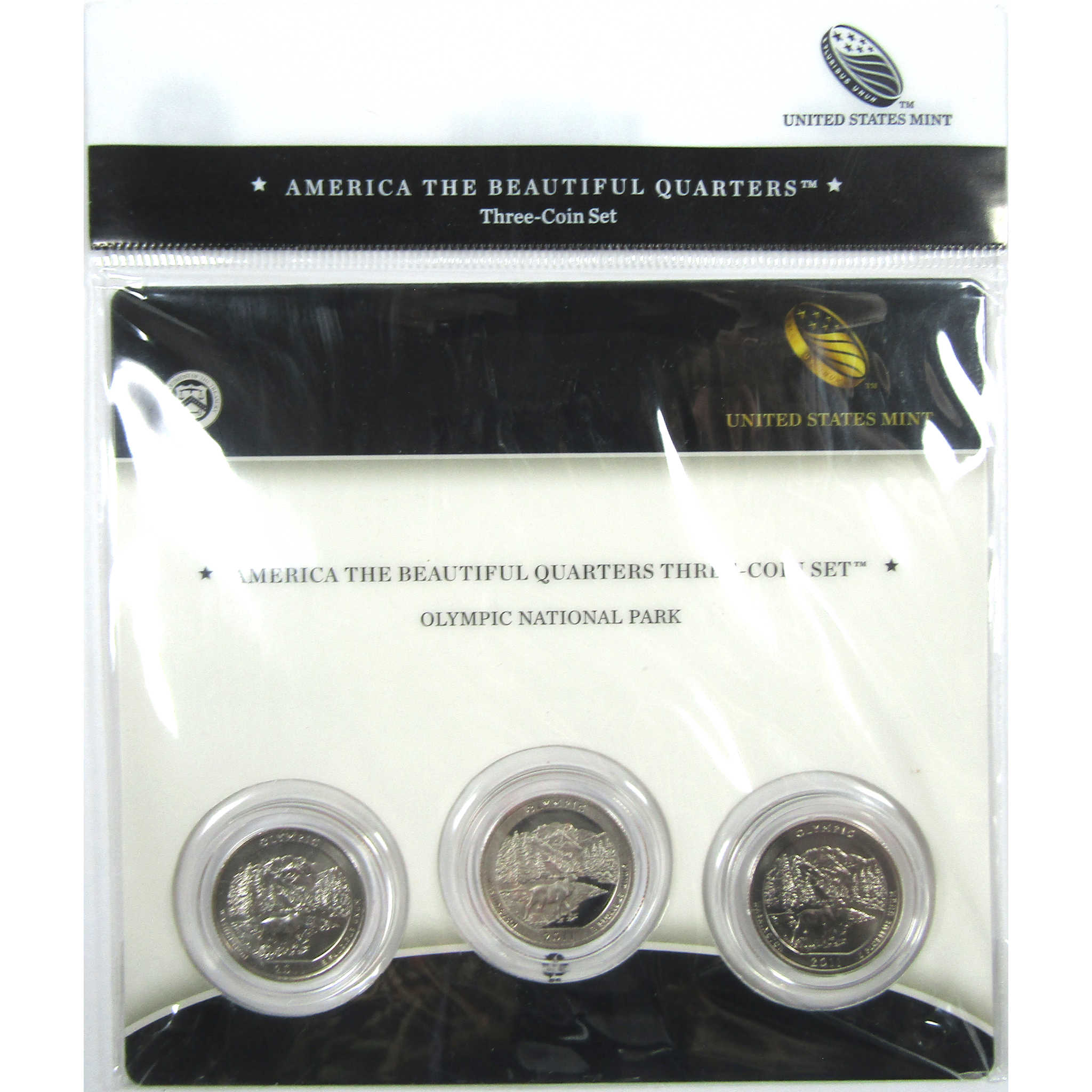 2011 Olympic America the Beautiful Quarters 3-Coin Set SKU:CPC9003
