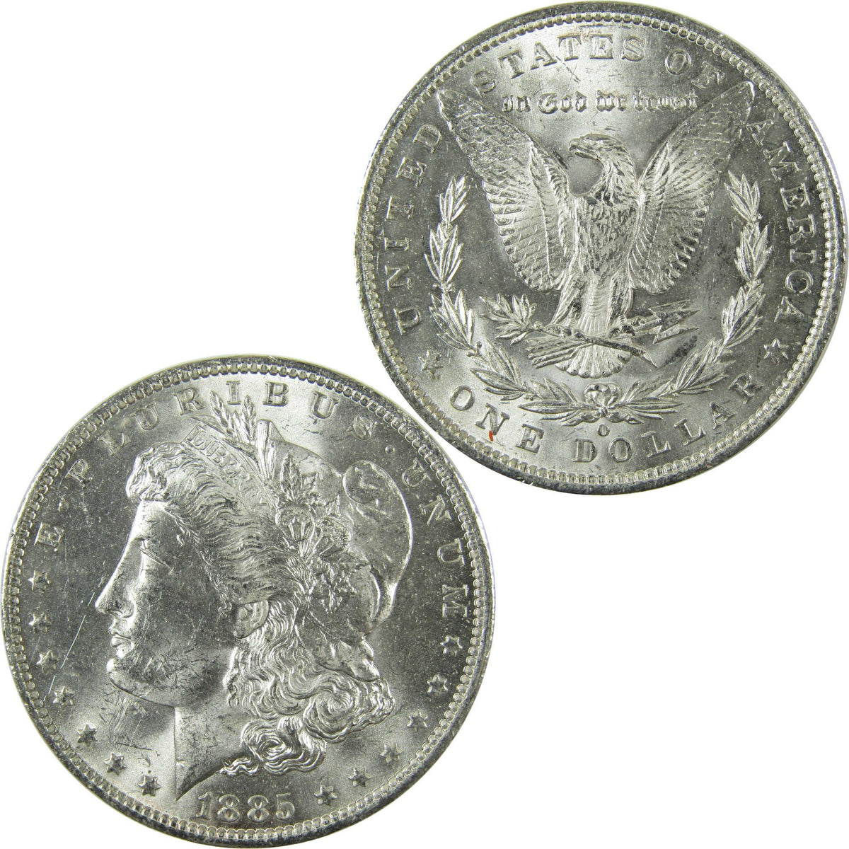 1885 O Morgan Silver Dollar Uncirculated Mint State $1 Coin SKU:I27067 - Morgan coin - Morgan silver dollar - Morgan silver dollar for sale - Profile Coins & Collectibles