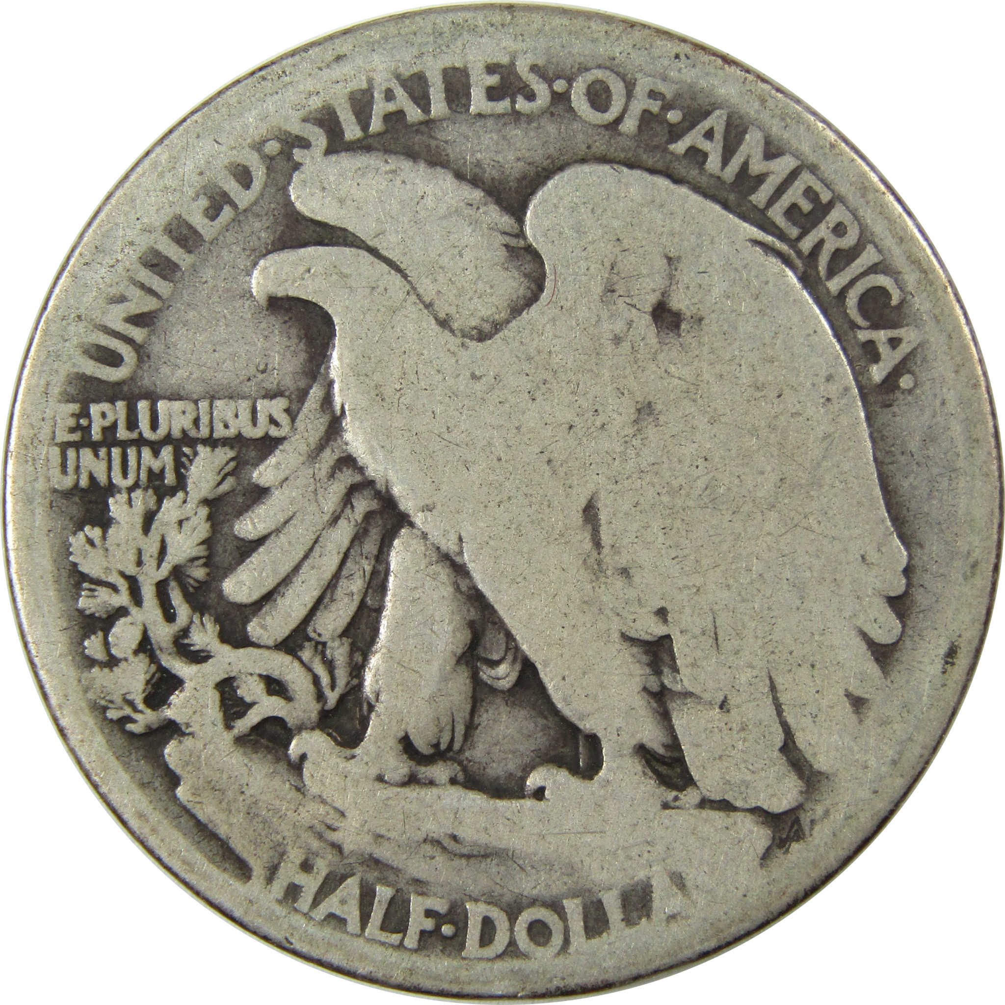 1916 Liberty Walking Silver Half Dollar AG About Good SKU:I25749