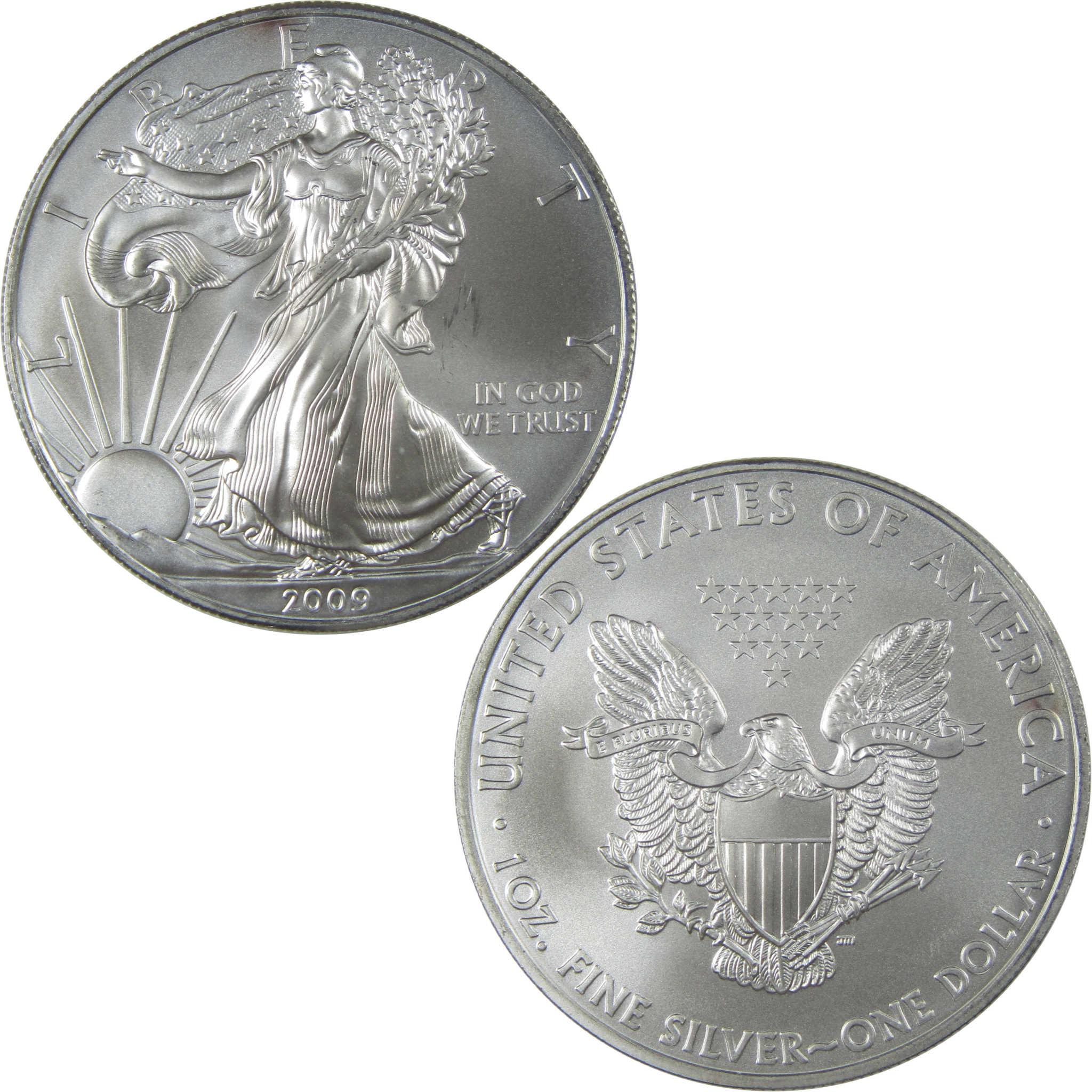 2009 American Silver Eagle Uncirculated Bullion Toned SKU:I24266