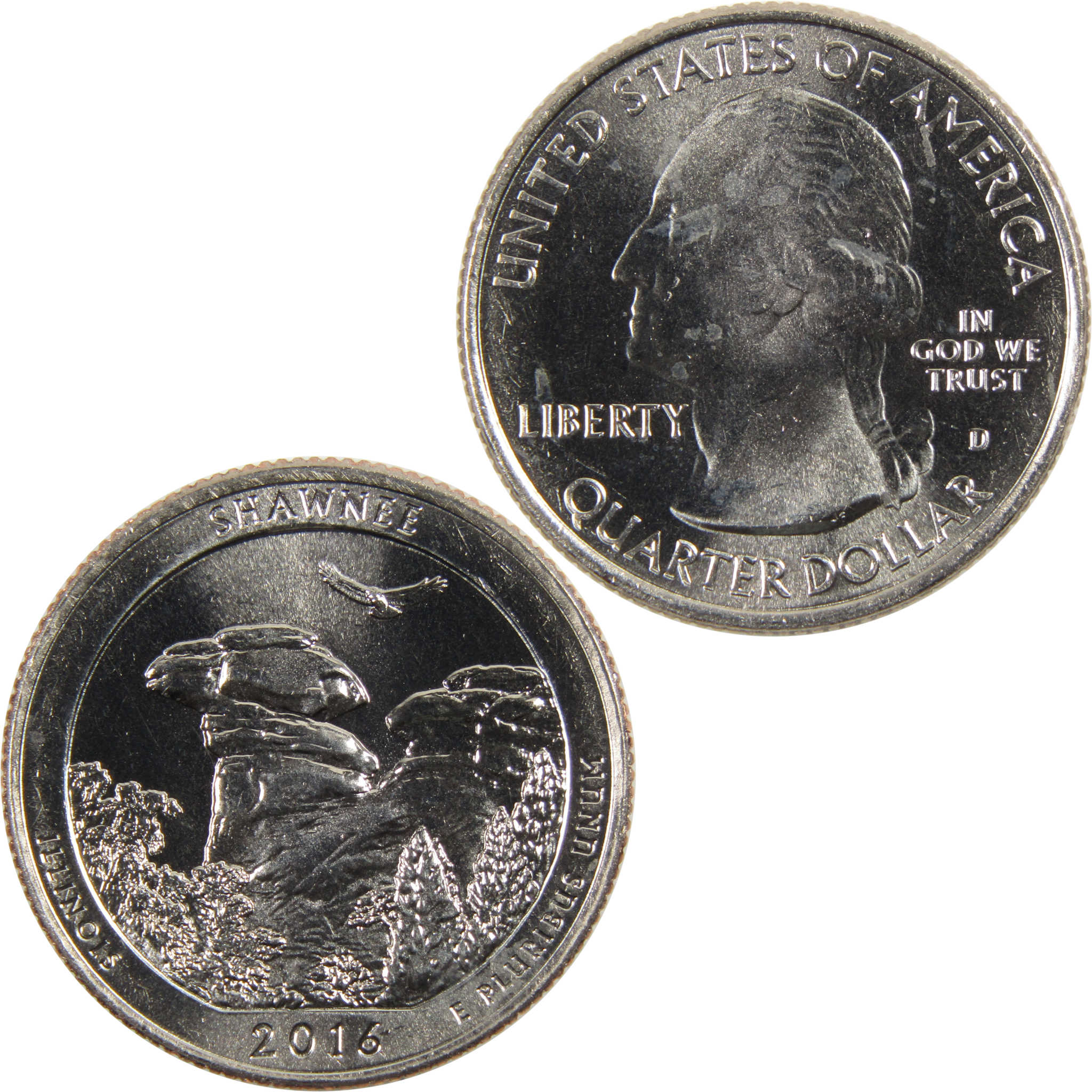 2016 D Shawnee National Forest Quarter BU Uncirculated Clad 25c Coin