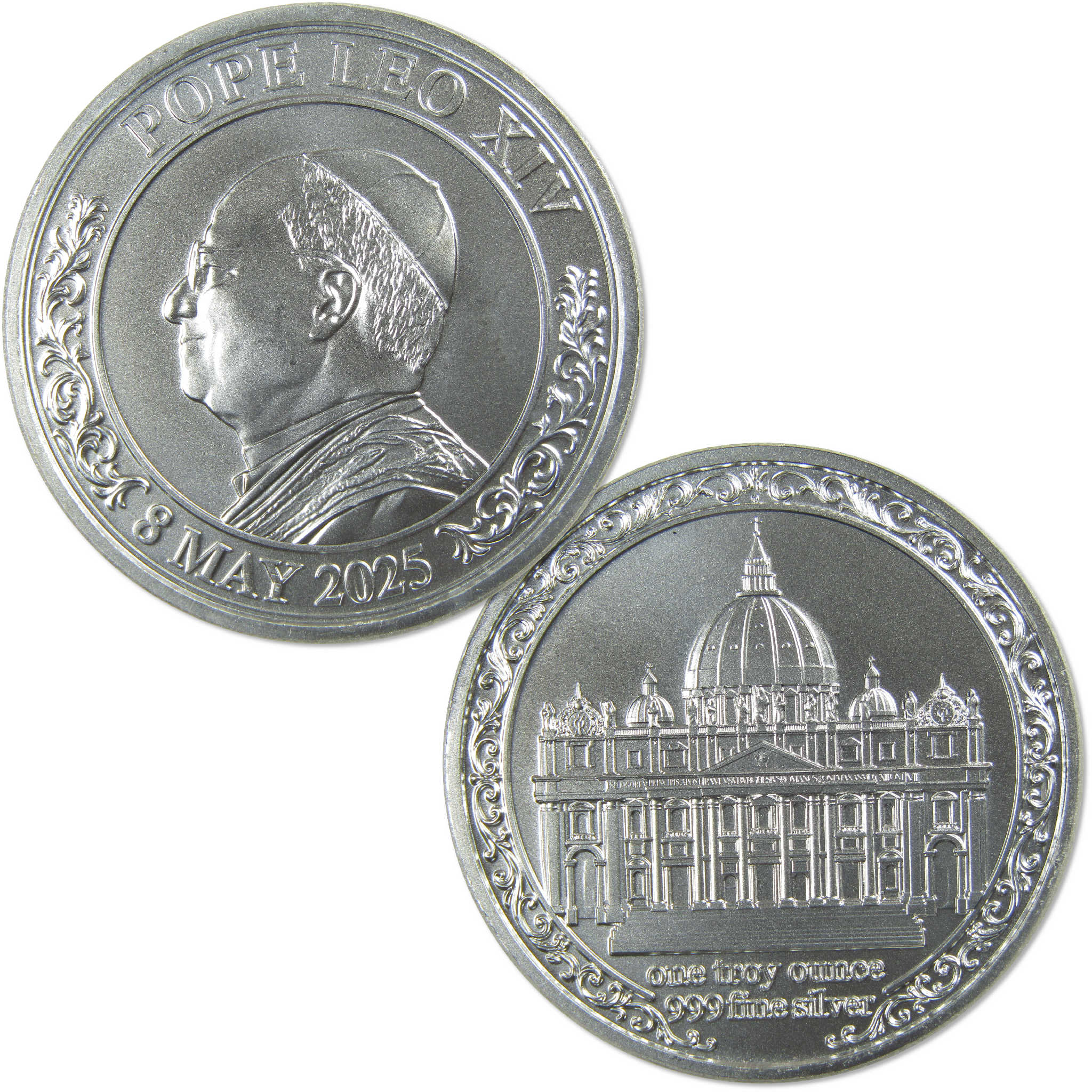 2025 Pope Leo XIV 1 oz .999 Silver Round Collectible SKU:OPC227