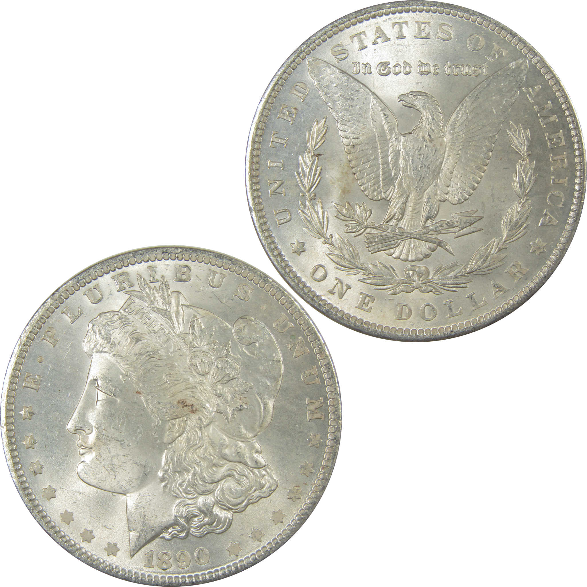 1890 Morgan Dollar Uncirculated Silver $1 Coin SKU:CPC1004 - Morgan coin - Morgan silver dollar - Morgan silver dollar for sale - Profile Coins & Collectibles