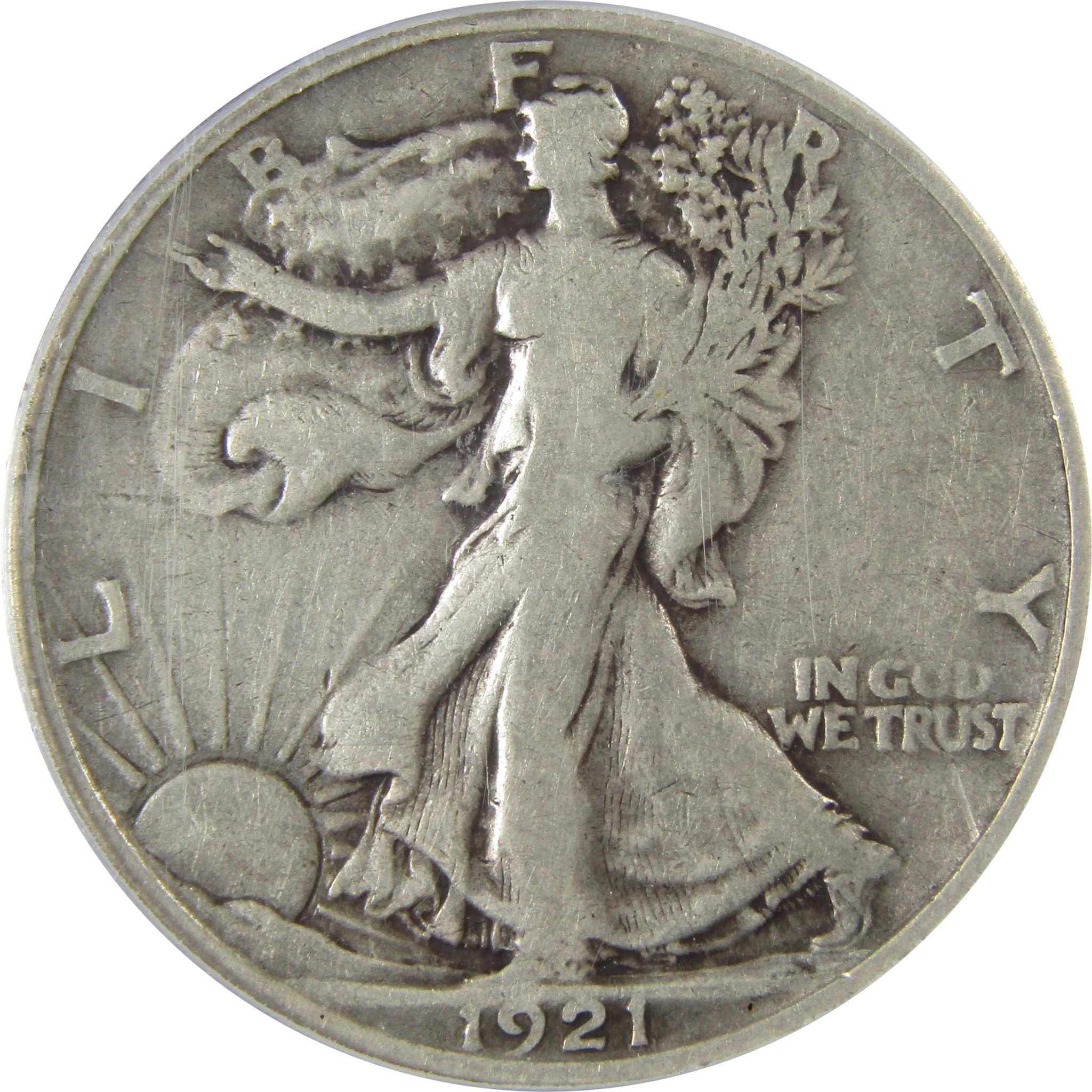 1921 Liberty Walking Silver Half Dollar F 12 PCGS 50c Coin SKU:I25912