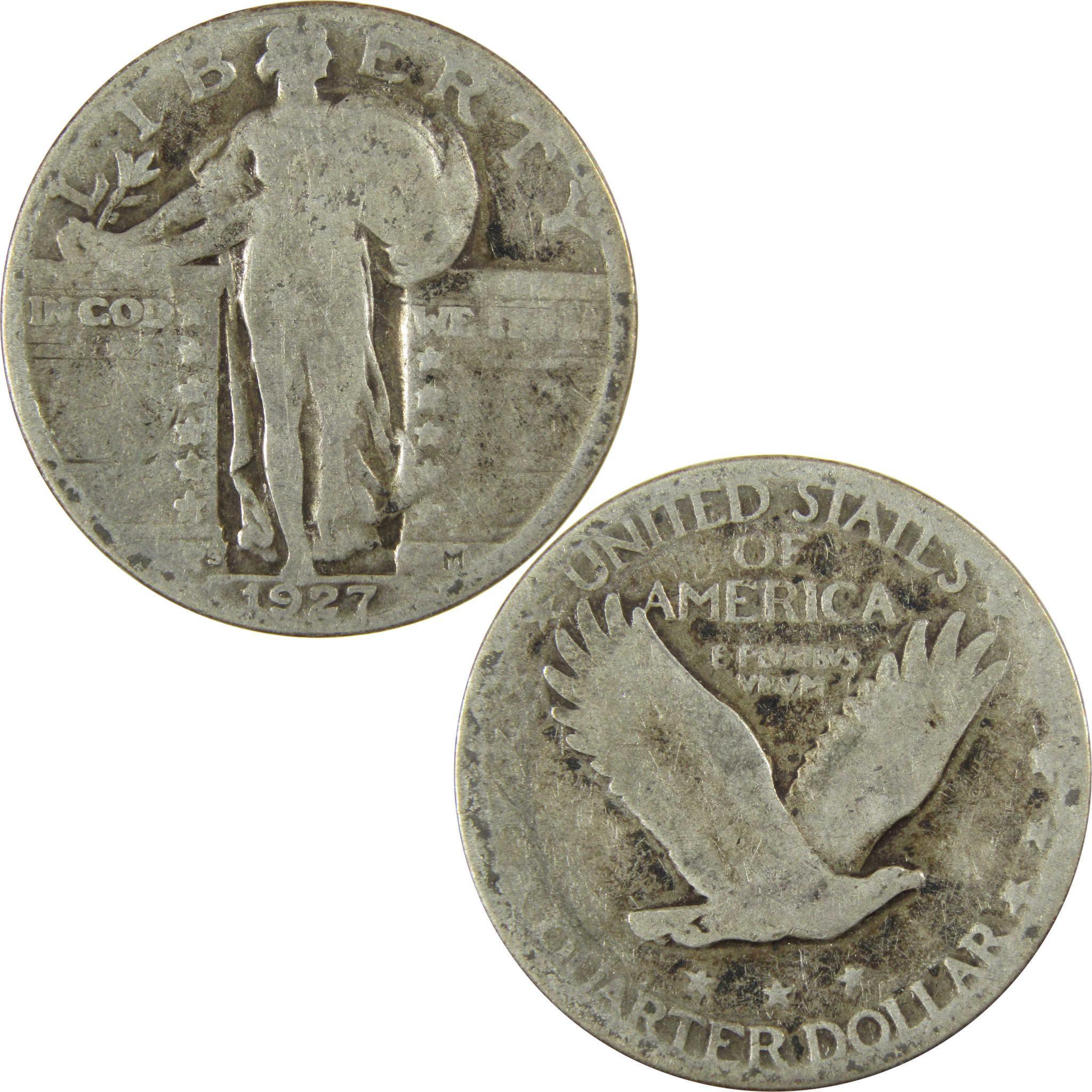 1927 S Standing Liberty Silver Quarter AG About Good SKU:CP908