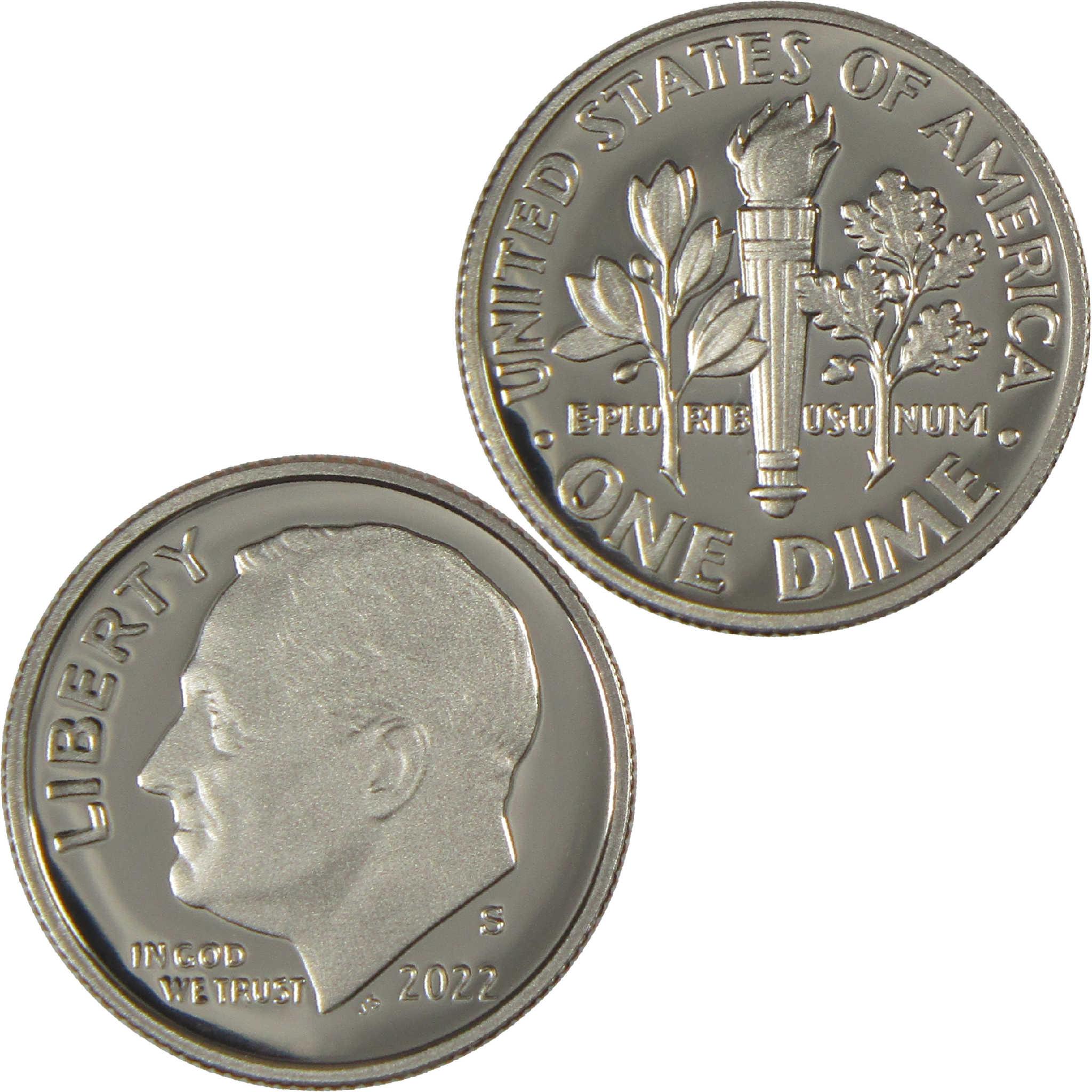 2022 S Roosevelt Dime Choice Proof Clad 10c Coin