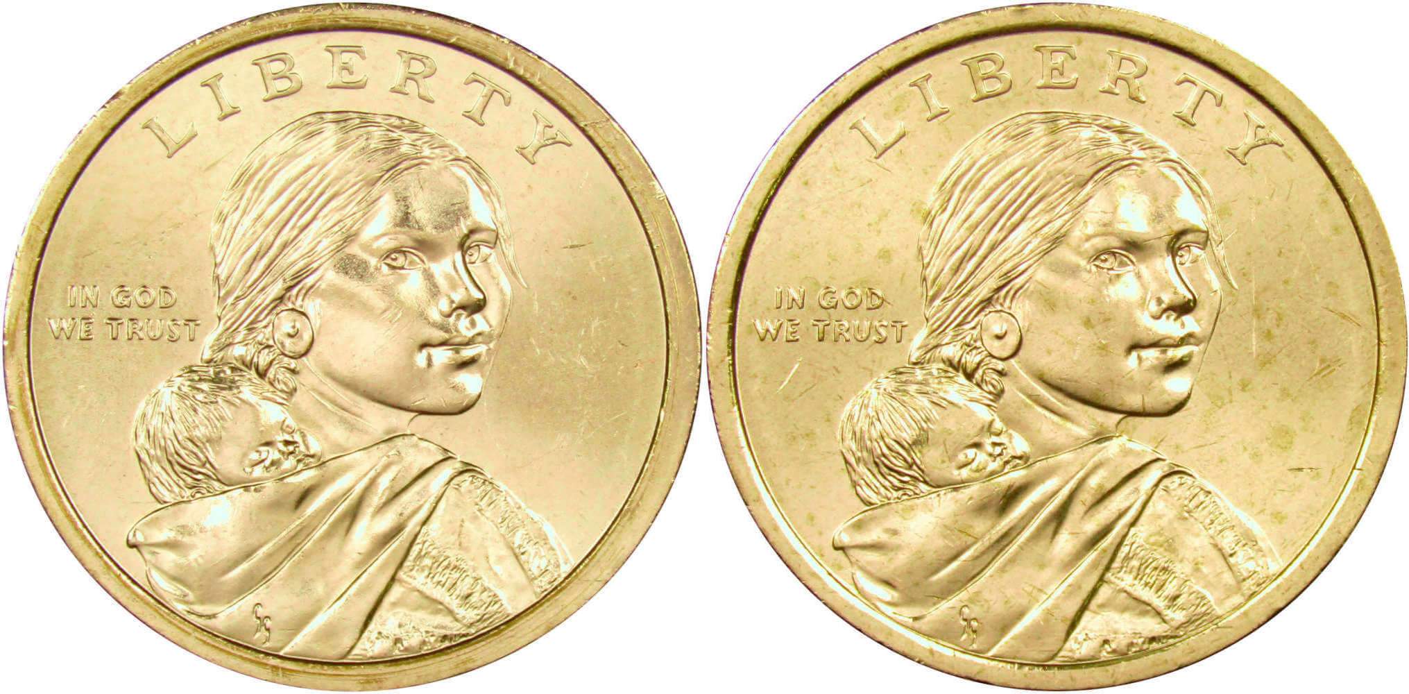 2012 P&D Native American Dollar 2 Coin Set Uncirculated Mint State