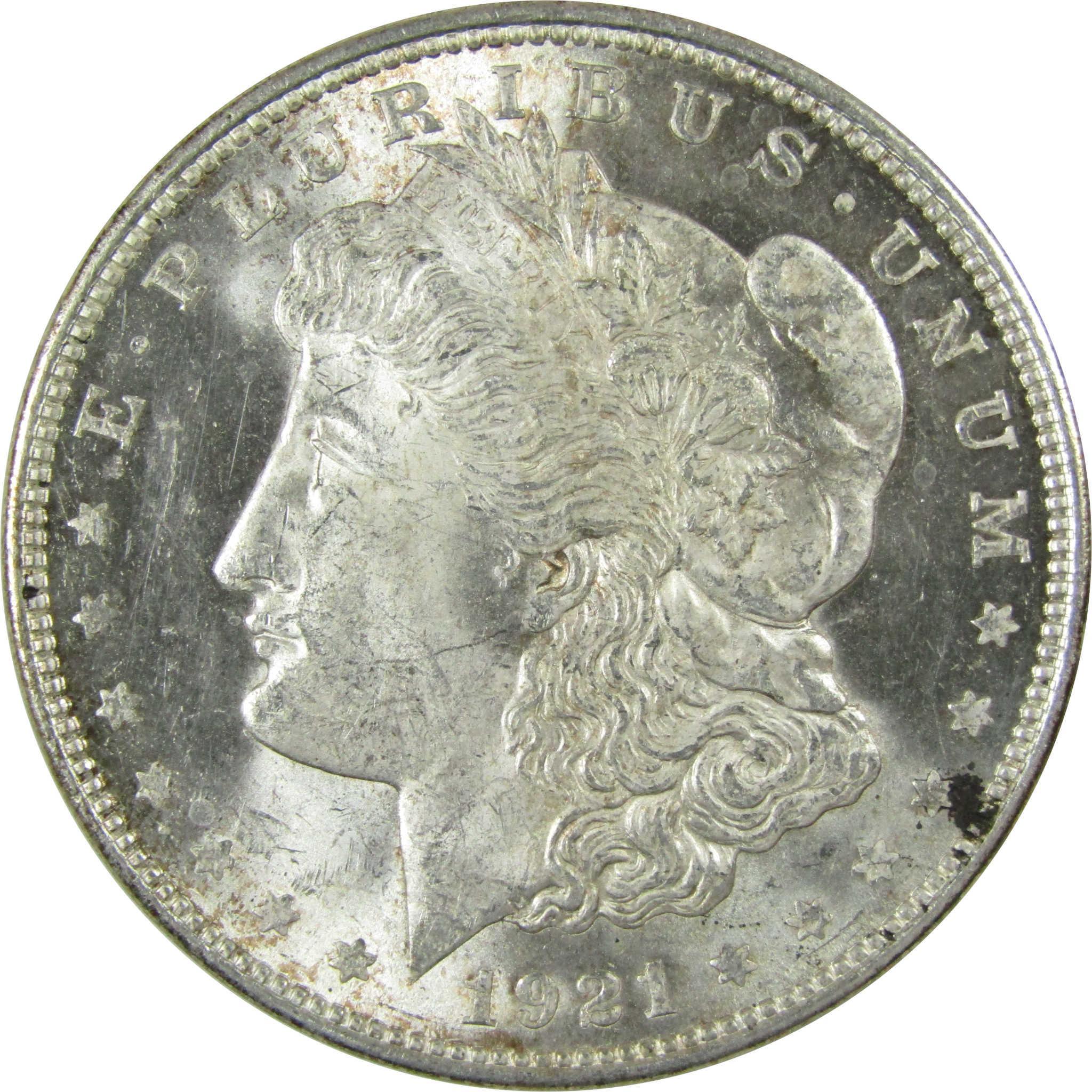 1921 D Morgan Silver Dollar Uncirculated Mint State $1 Coin SKU:CP735 - Morgan coin - Morgan silver dollar - Morgan silver dollar for sale - Profile Coins & Collectibles