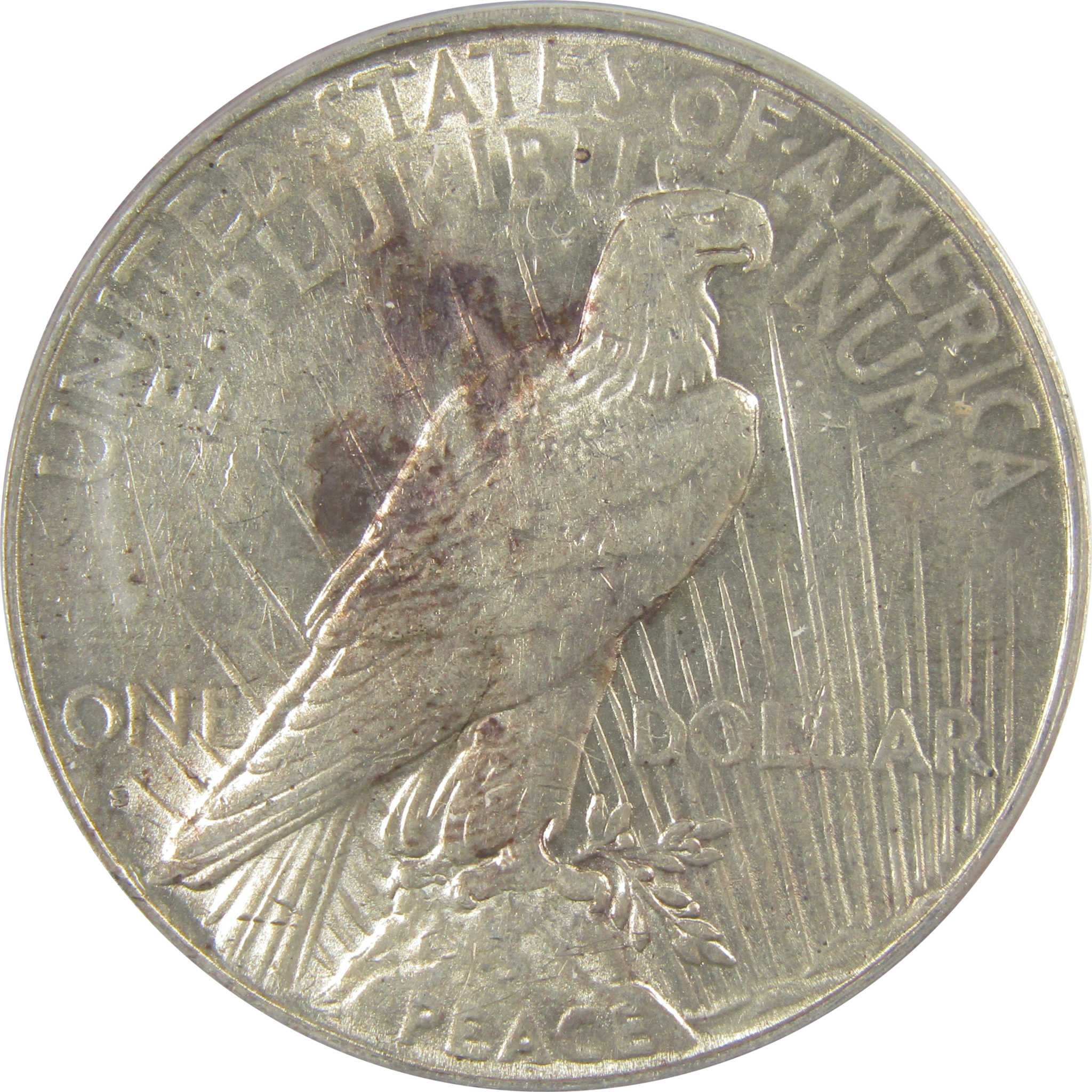 1935 S Peace Dollar AU 50 ANACS Silver $1 Coin SKU:I20755