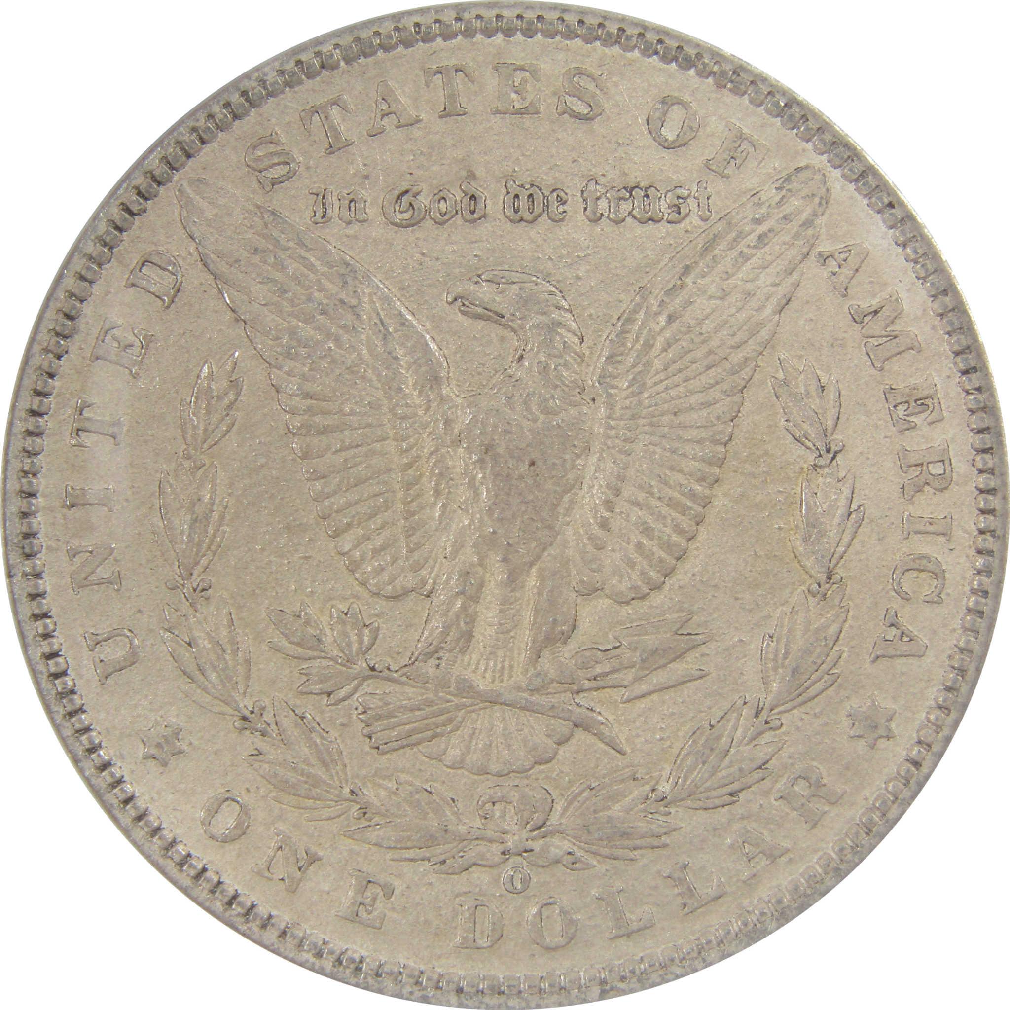 1895 O Morgan Silver Dollar AU 50 Details ANACS $1 Coin SKU:I24430 - Morgan coin - Morgan silver dollar - Morgan silver dollar for sale - Profile Coins & Collectibles
