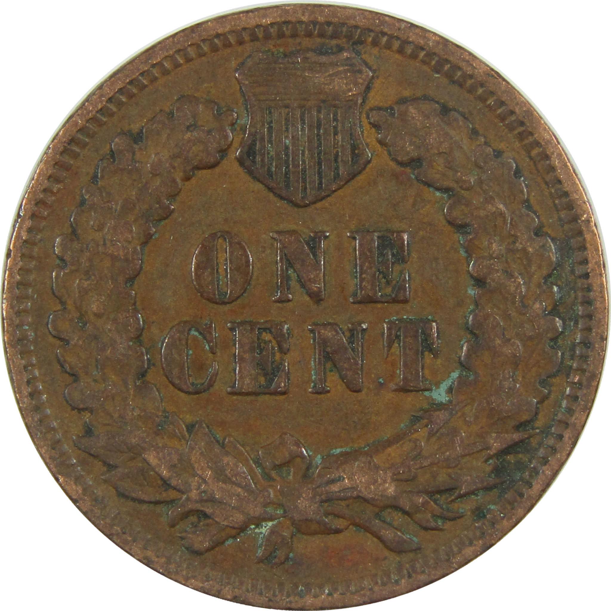 1904 Indian Head Cent F Fine Penny 1c Coin SKU:I27020