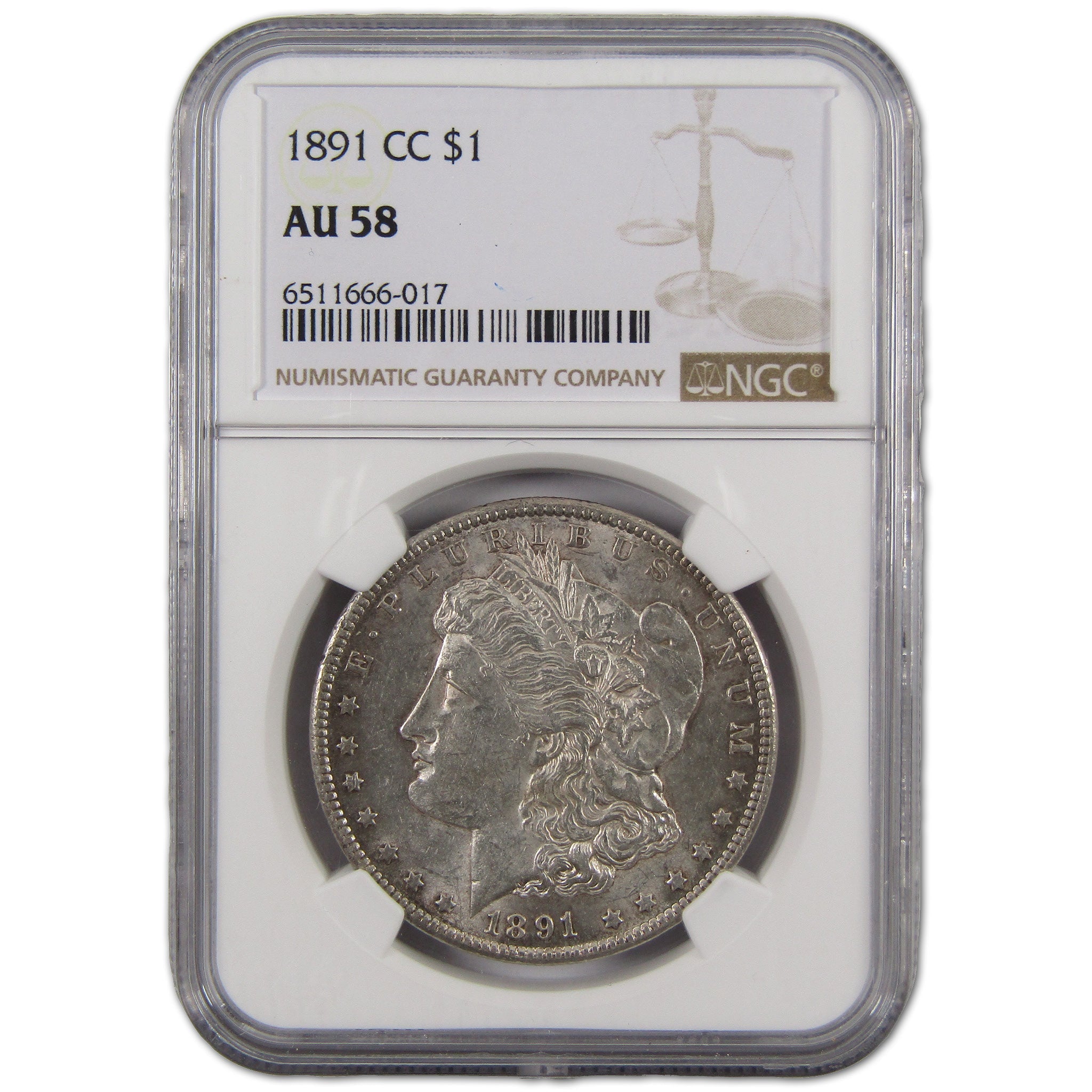 1891 CC Morgan Dollar AU 58 NGC Silver $1 Coin SKU:I10923 - Morgan coin - Morgan silver dollar - Morgan silver dollar for sale - Profile Coins & Collectibles