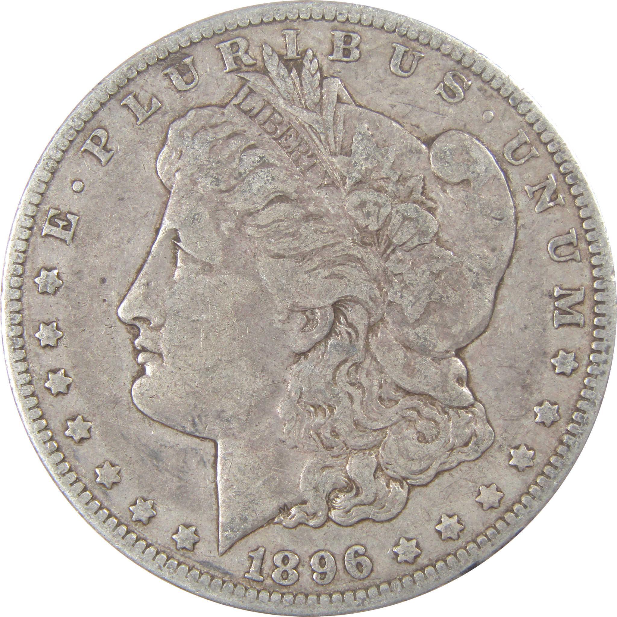 1896 O Morgan Silver Dollar F Fine Details $1 Coin SKU:I24709 - Morgan coin - Morgan silver dollar - Morgan silver dollar for sale - Profile Coins & Collectibles