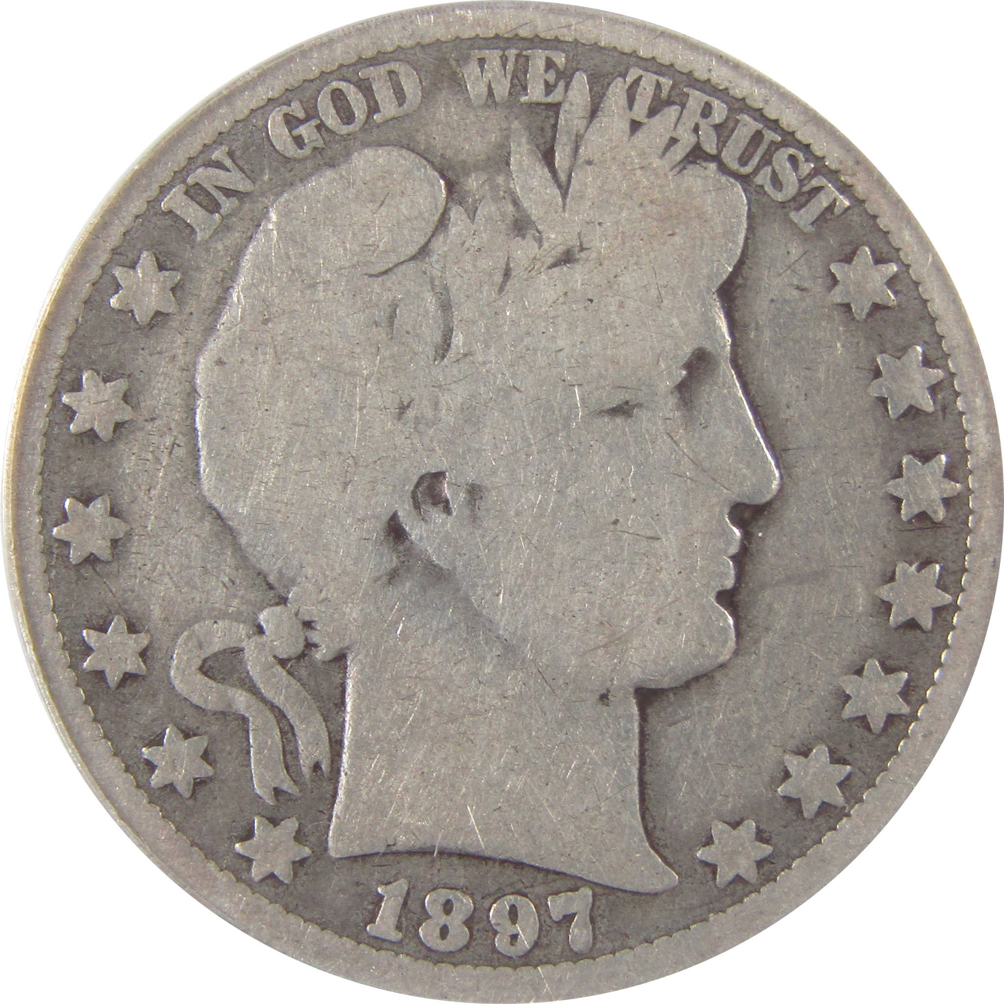 1897 O Barber Half Dollar G 4 Details ANACS Silver 50c Coin SKU:I18480