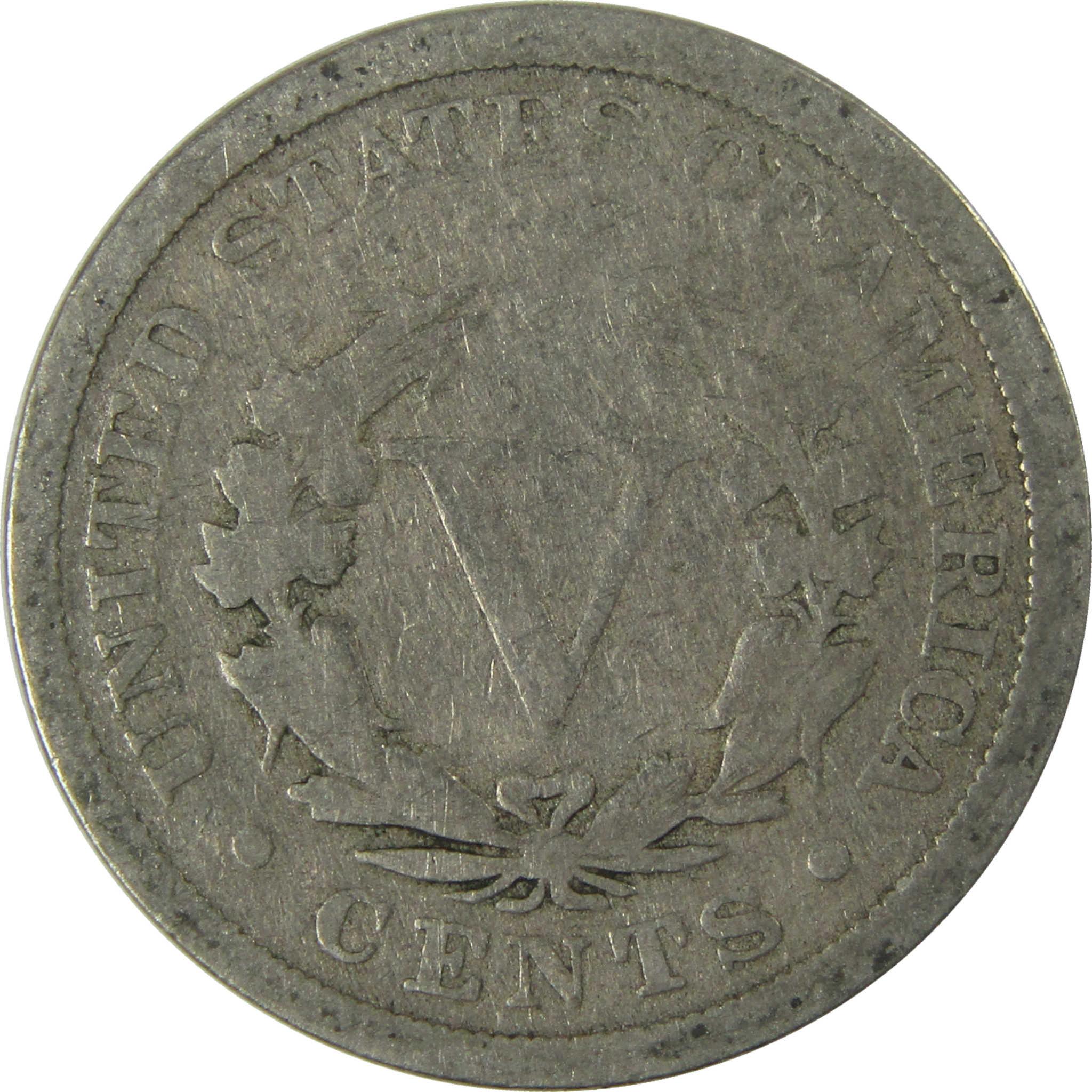 1899 Liberty Head V Nickel G Good 5c Coin Collectible SKU:I26741