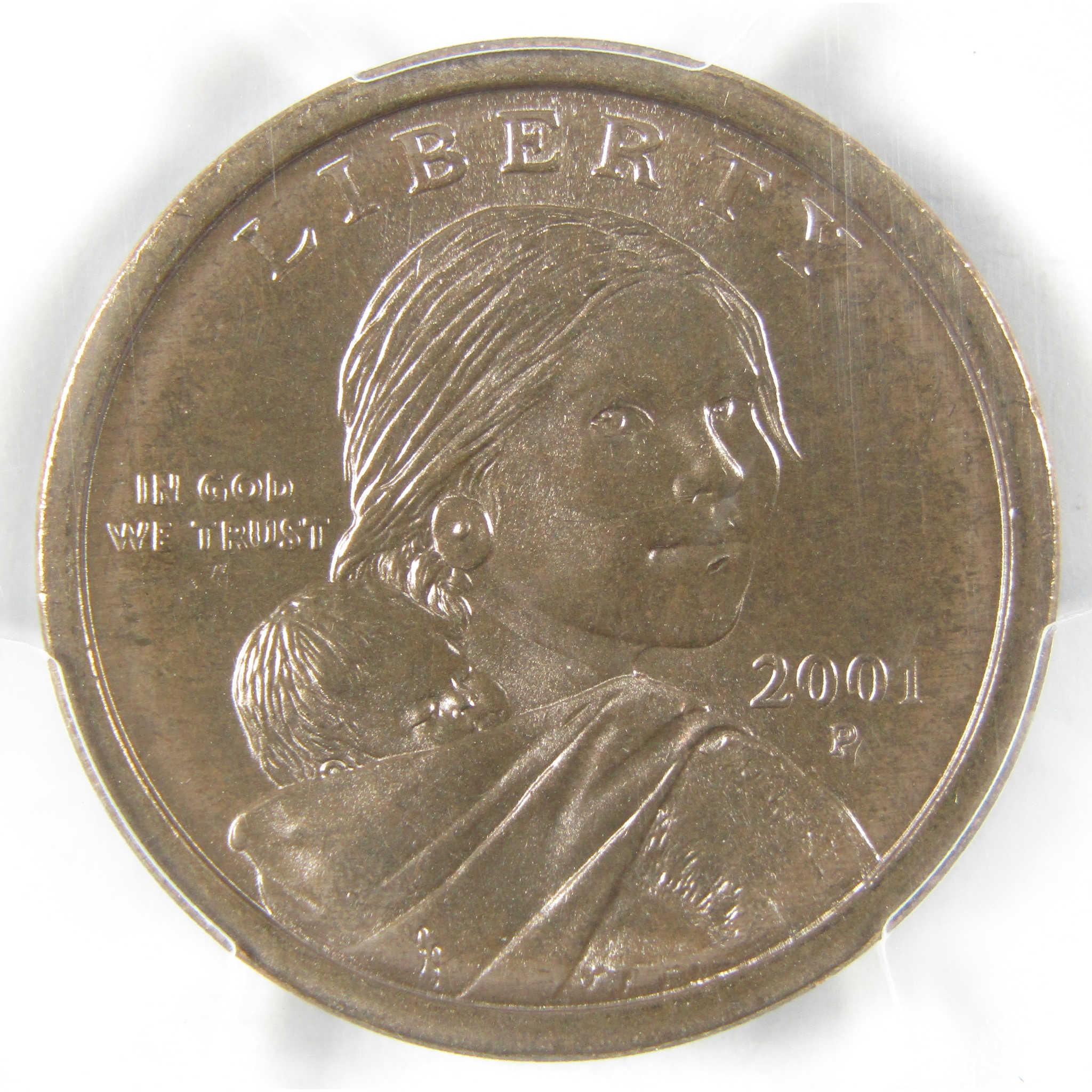 2001 P Sacagawea $1 MS 66 PCGS Improperly Annealed Planchet Mint Error