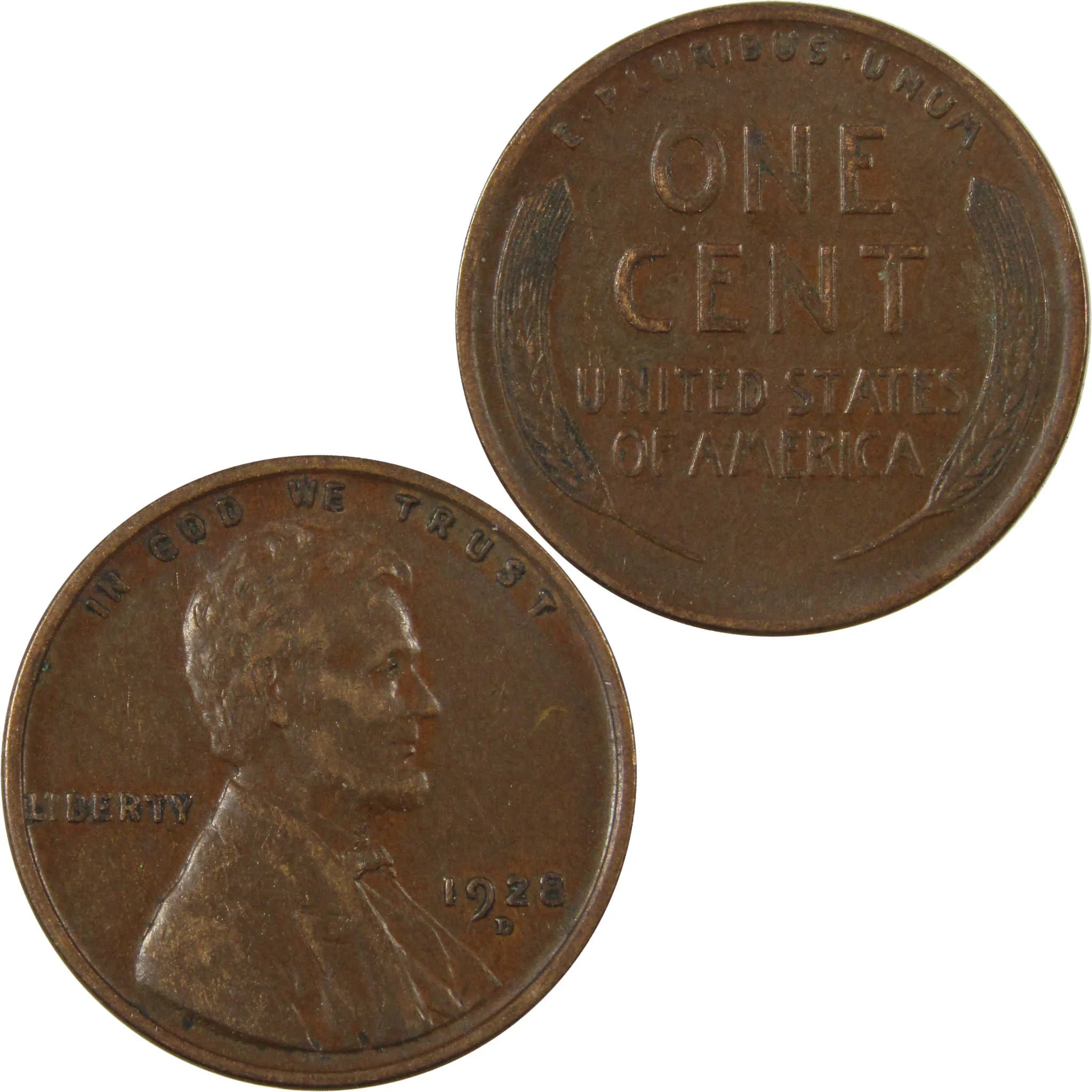 1928 D Lincoln Wheat Cent VF Very Fine Penny 1c Coin SKU:I27622